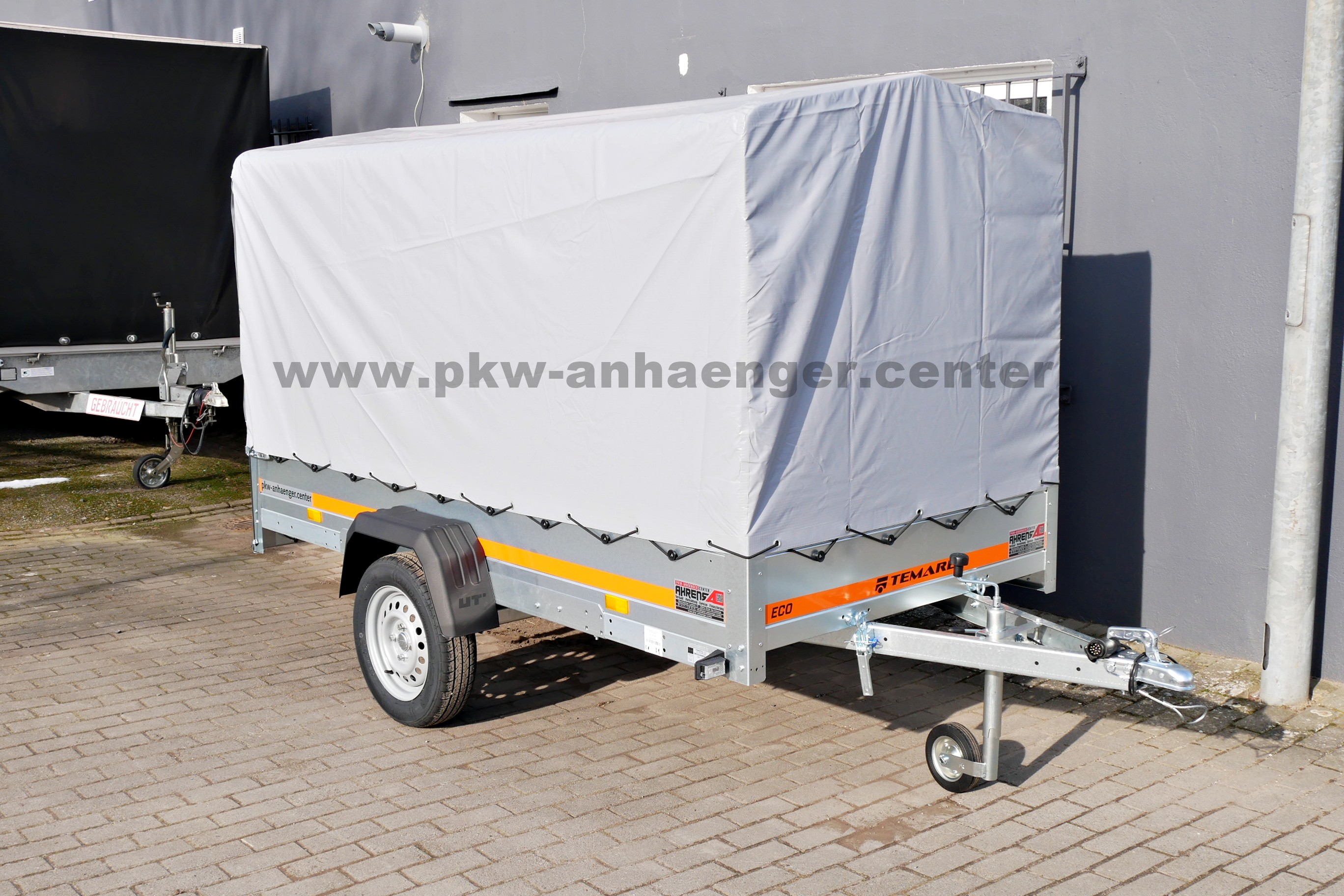 TEMARED ECO 2612 KIPP 750kg 264x126x140cm Planenanhänger abklappbare Deichsel