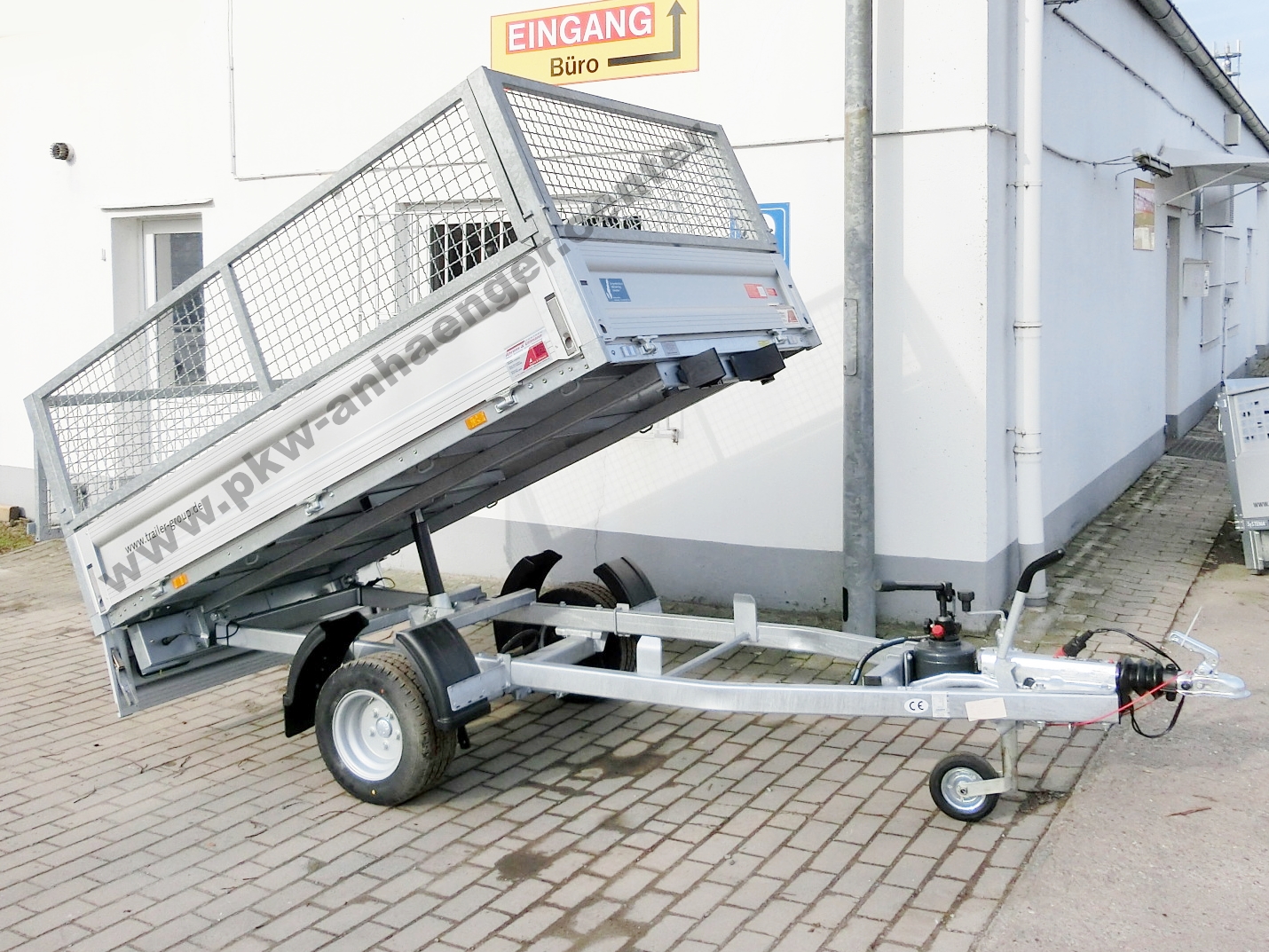 Heckkipper Unsinn WEB30 mit Gitteraufsatz 1300kg