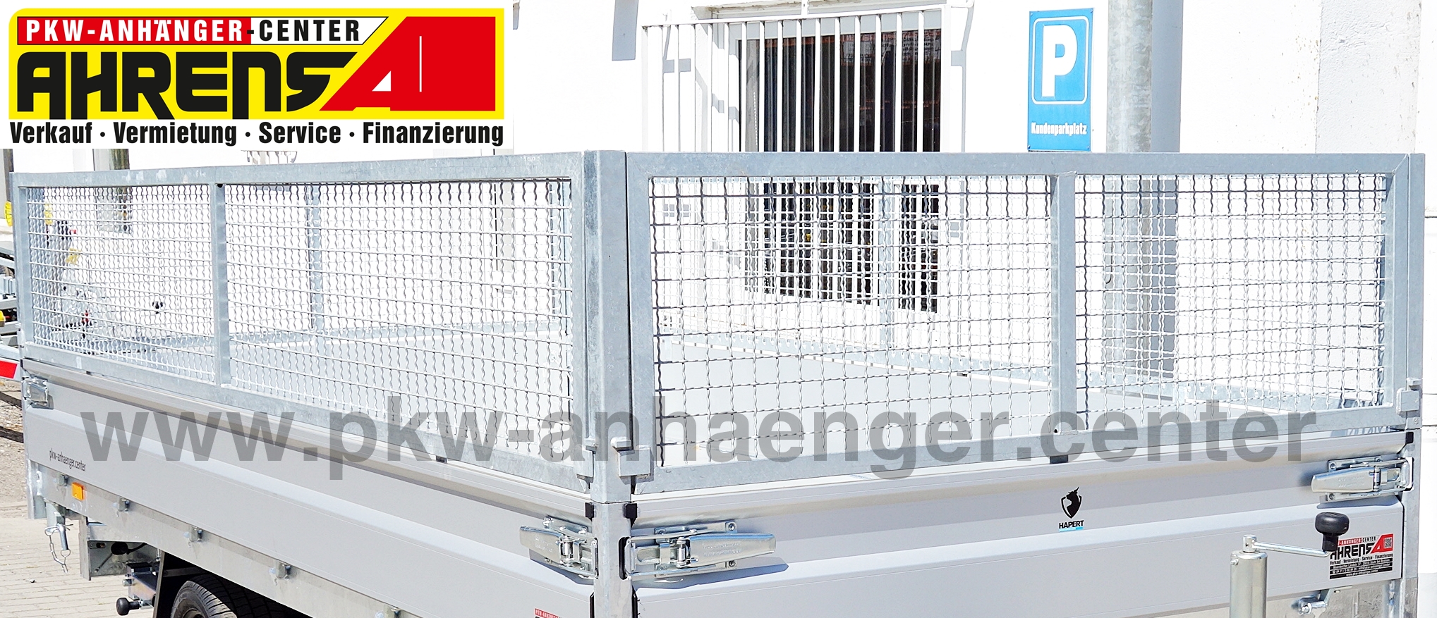 Gitteraufsatz 405x180x55cm für Hapert Azure Hochlader