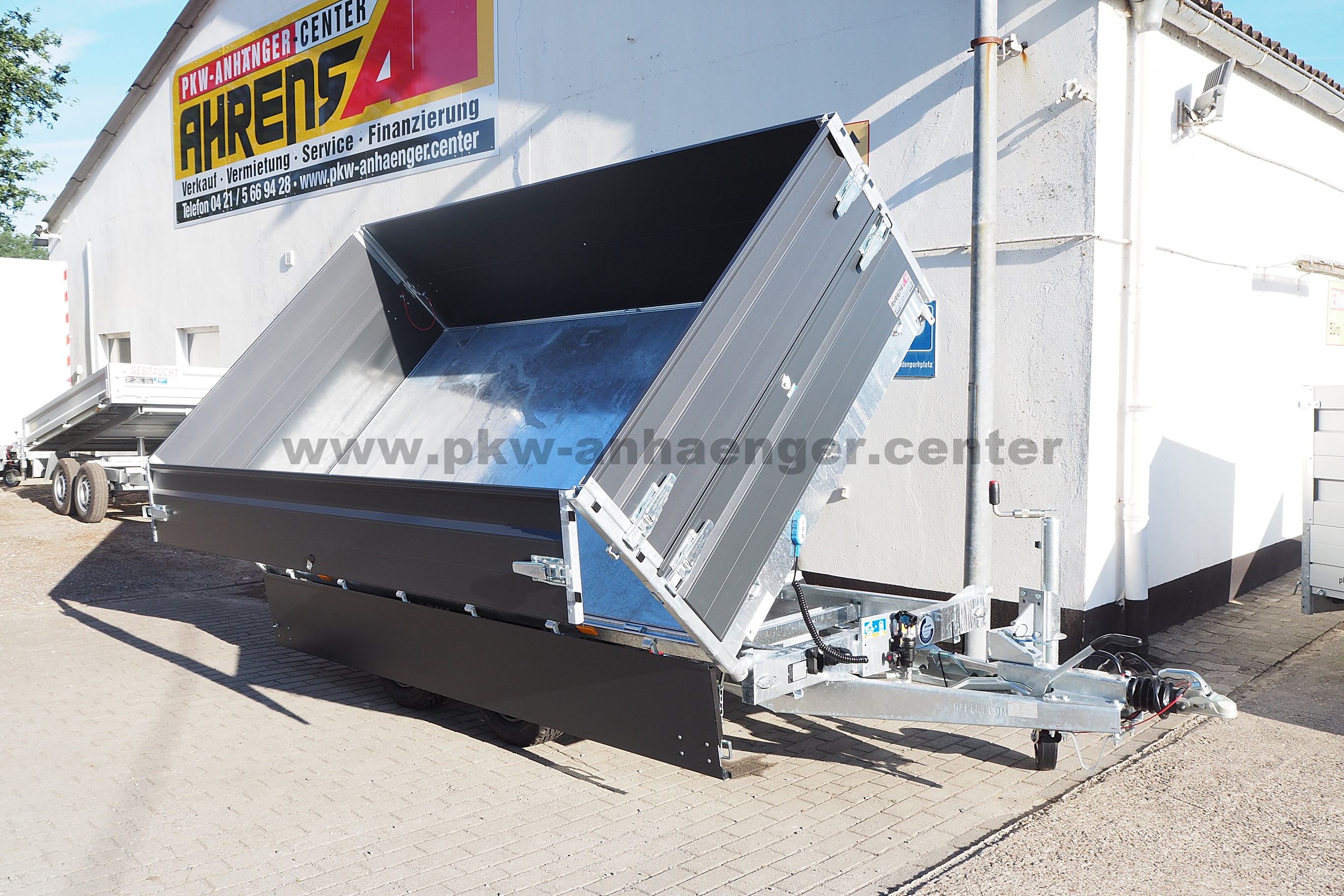 HAPERT COBALT-PLUS 3,5t 335x180x80cm Kipper mit Aufsatz Schienen Stützen Parabel