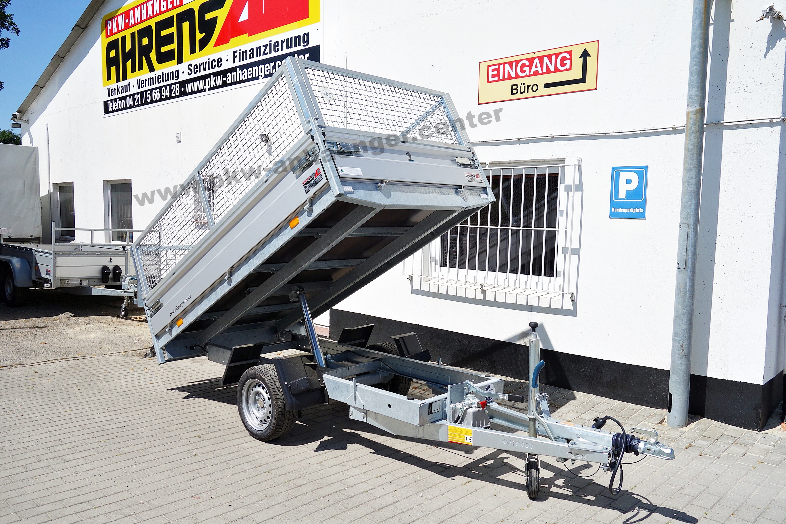HAPERT COBALT HB1 260x150x85cm 1,5t Gitteraufsatz Rückwärtskipper