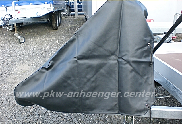 Deichselschutzhaube schwarz aus Nappe sehr groß