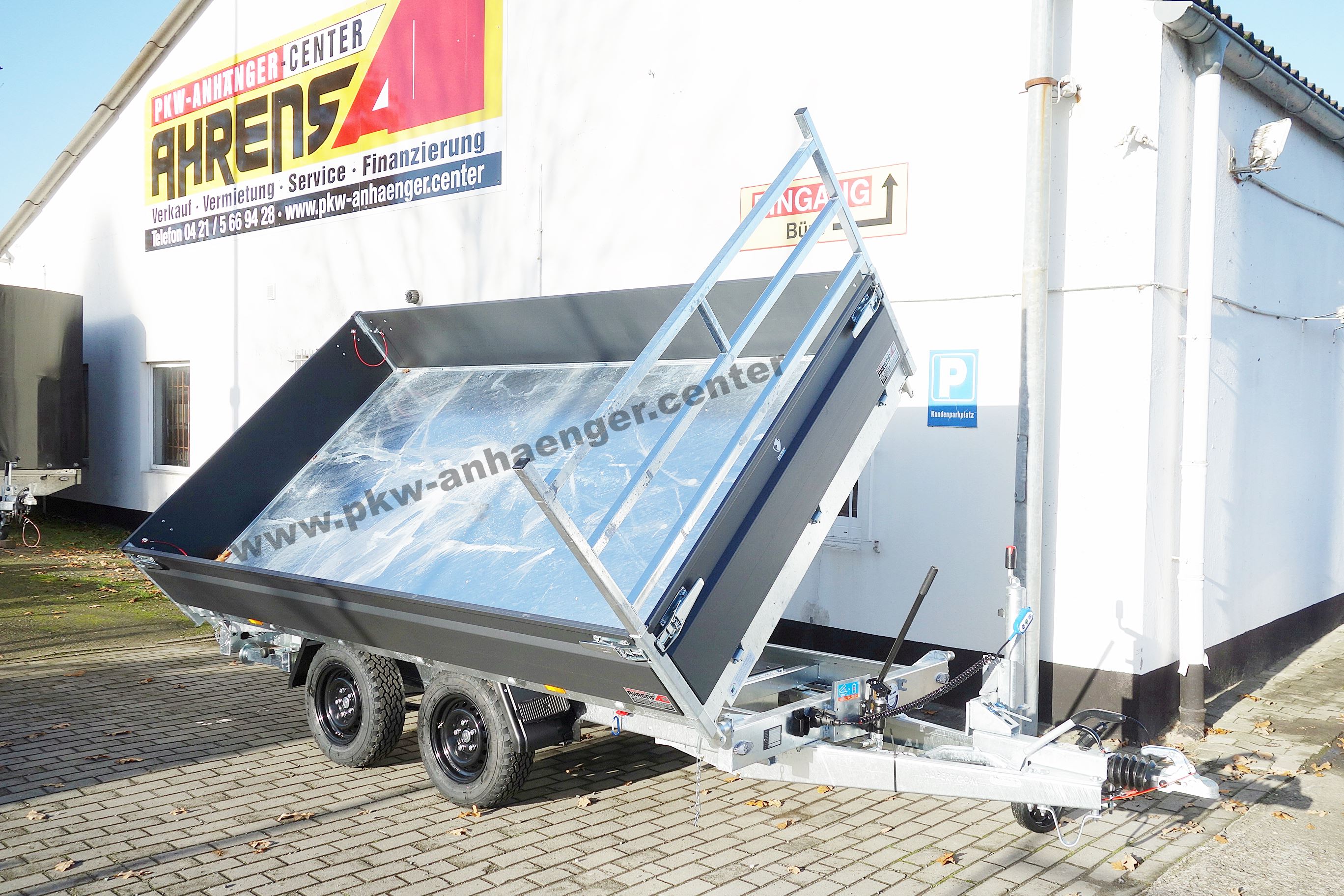 HAPERT COBALT+ 3,5t 335x180x40cm Kipper mit Schienen Stützen Parabel