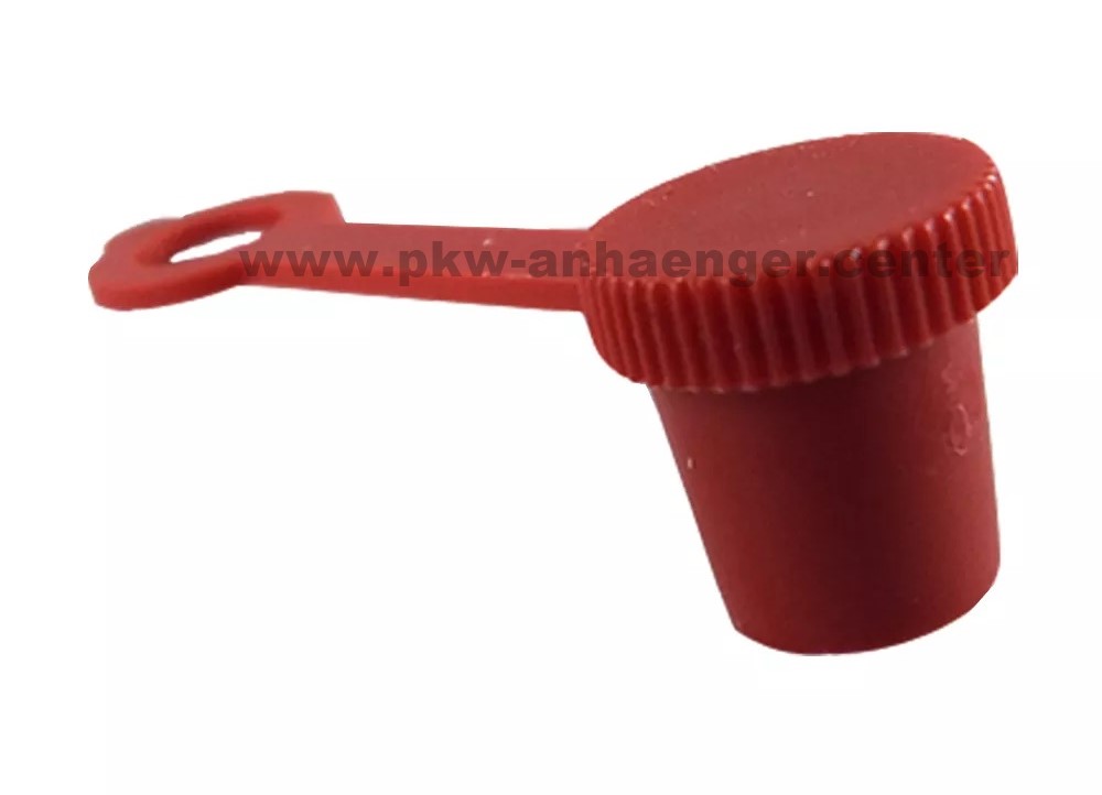 a-Schmiernippelkappe-rot Schmiernippelkappe mit Lasche rot Durchmesser 12mm Höhe 12mm