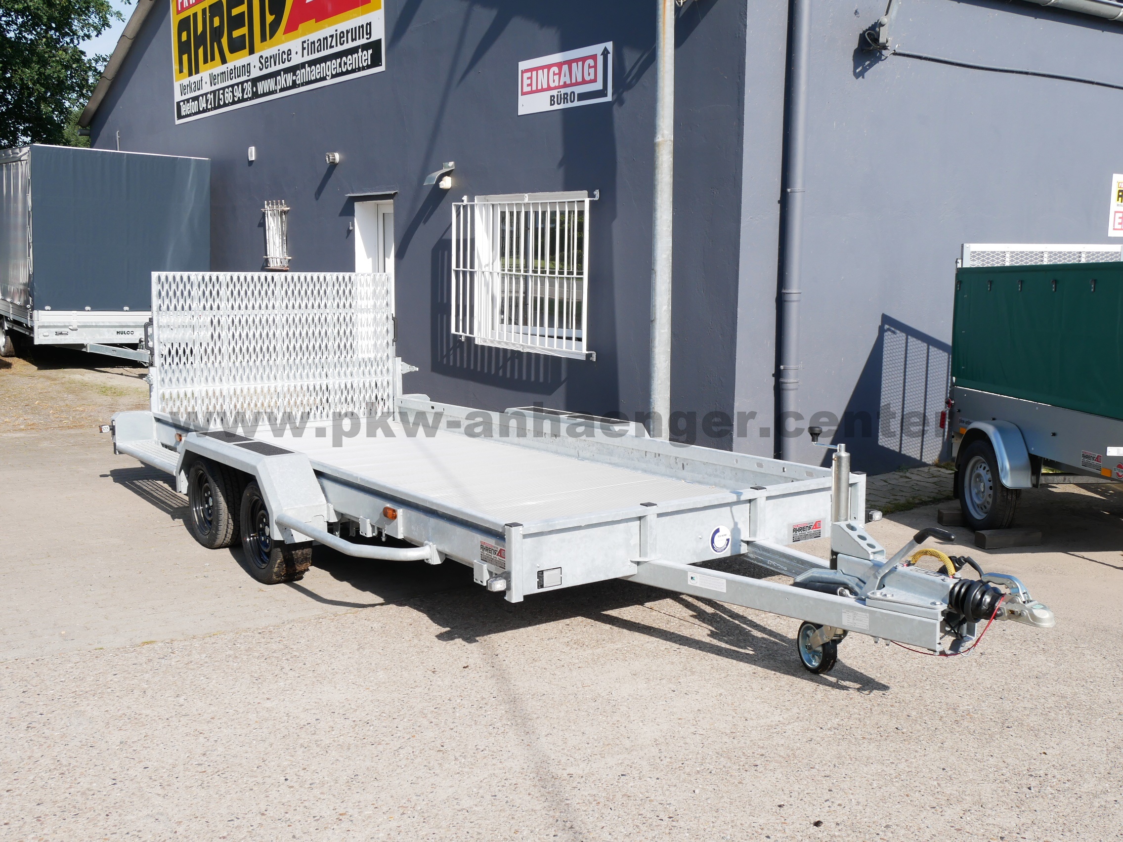 aHA-3500-455x179-Alub-Para-1 Hapert INDIGO LF2 3500kg 455x179cm Baumaschienenanhänger Aluboden Parabelfederung