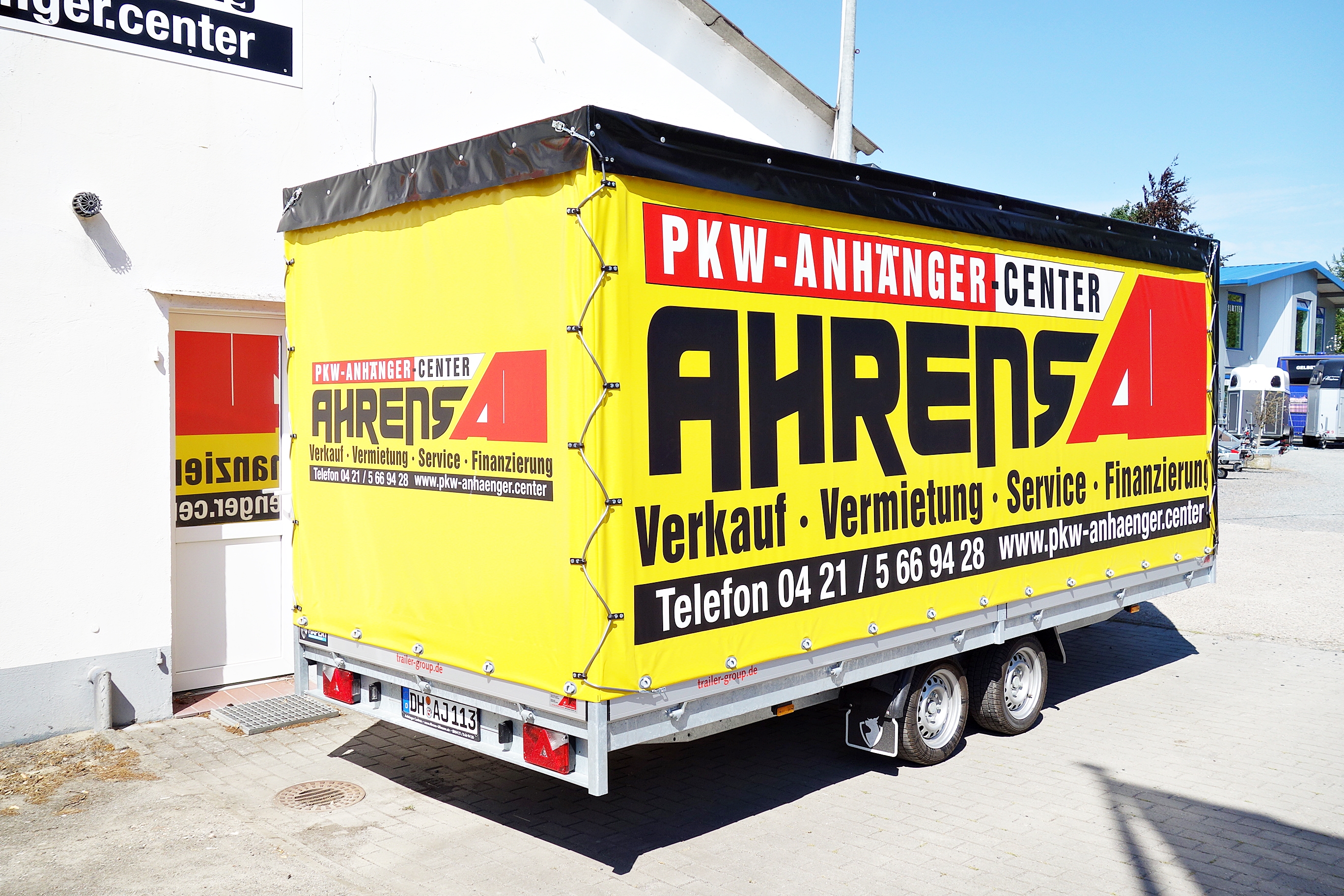 Mietanh-nger-Ahrens-Nr-17-4 Mietanhänger (21) Hochlader 2700kg 505x200x200cm Plane & Gestell