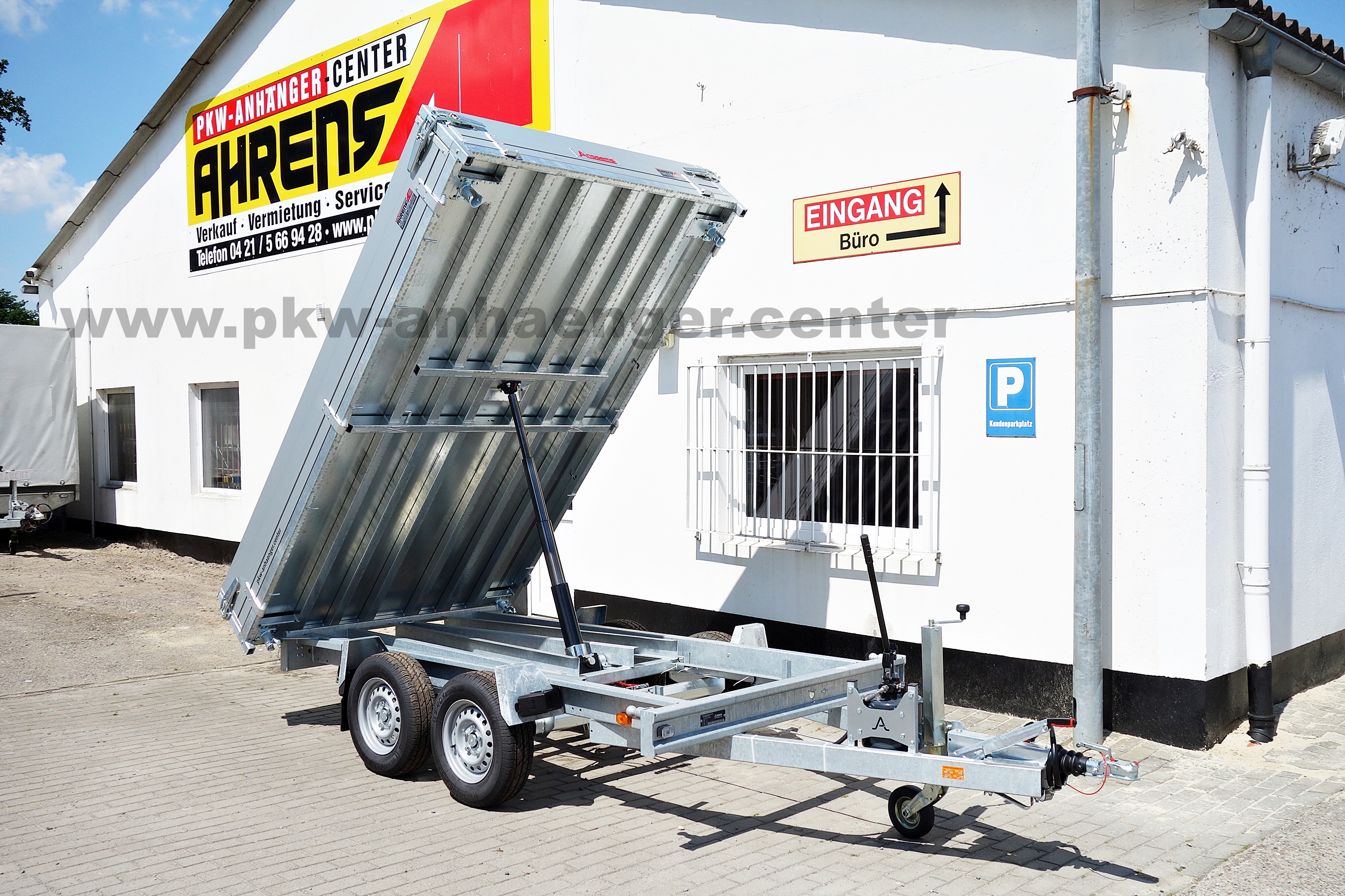 a-AN-2500-305x178x30-KSX-H-5 Dreiseitenkipper Anssems 2500kg 305x178x30cm Handhydraulik KSX