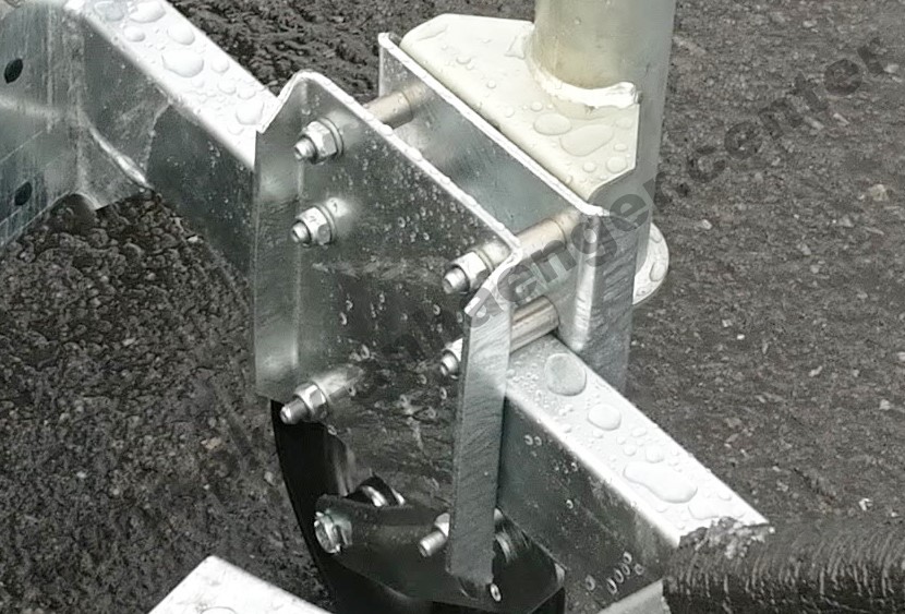 a-VE-St-tzradhalter-Husky Halter zur Befestigung eines Automatik-Stützrad an Vezeko Husky