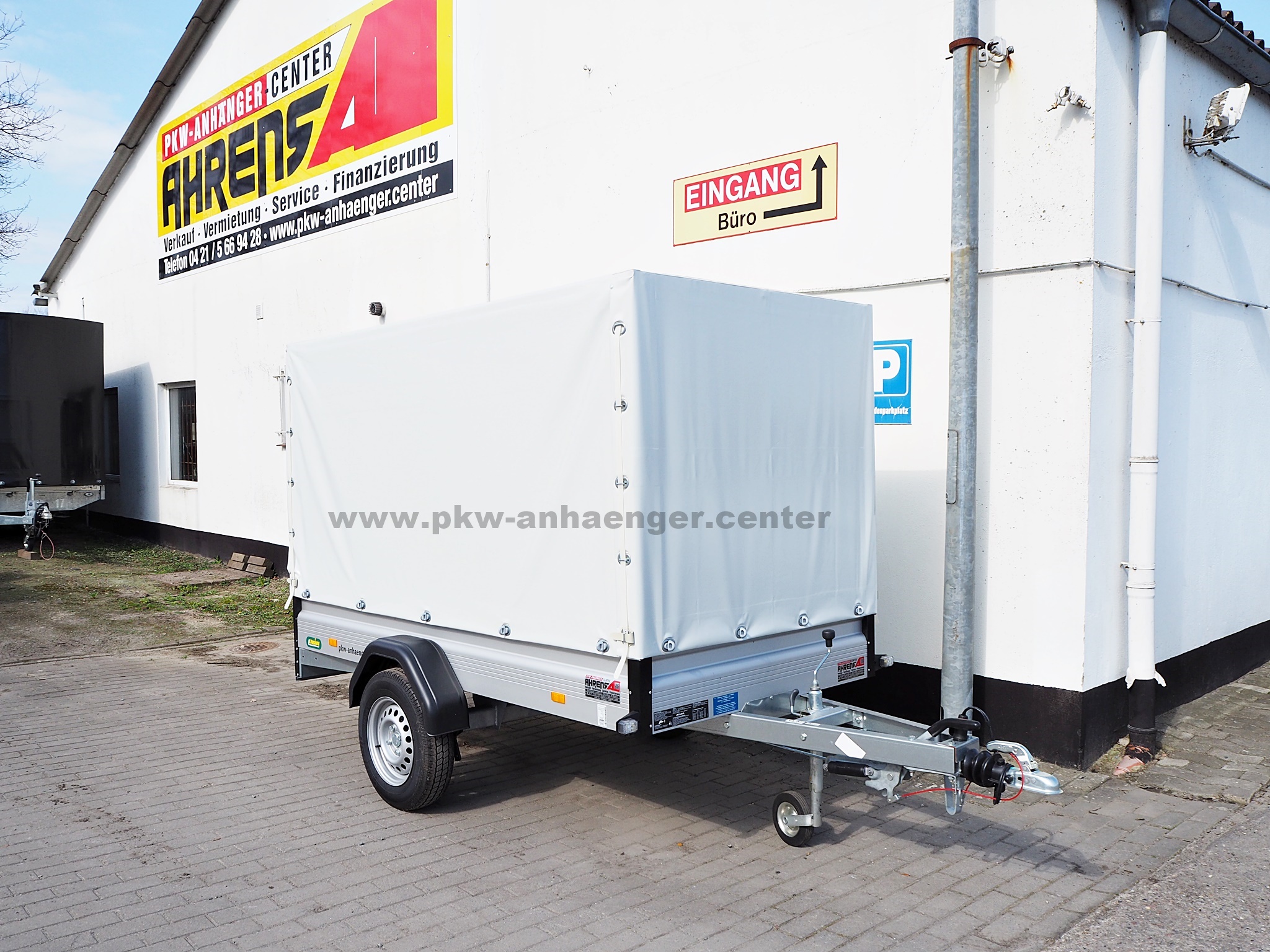 UN-1300-250x126x150-WEB14-PG-lichtgrau-1 UNSINN WEB-T2512-13-13 1300kg 250x125x150cm Planenanhänger