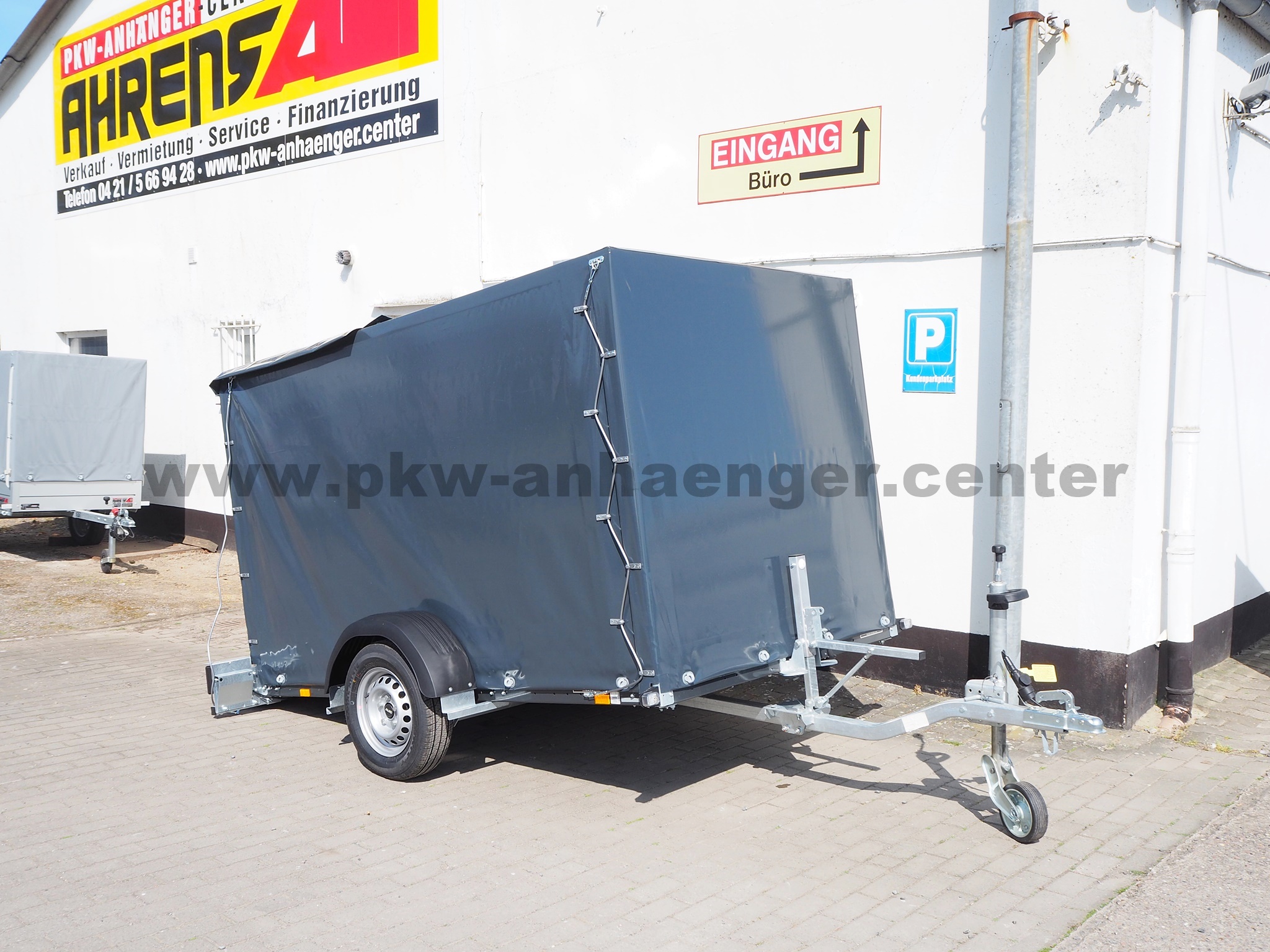 aUN-750-260x155x160-PG-anthrazit-5 Unsinn UA2615-7-13 260x155x160cm 750kg Planenanhänger Absenker
