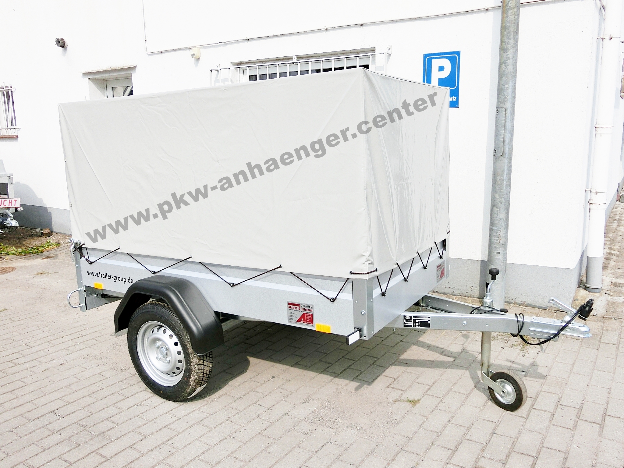 a-ST-750-200x100x120-PG-grau-3 Planenanhänger Stema 750kg ungebremst 201x108x113cm Basic