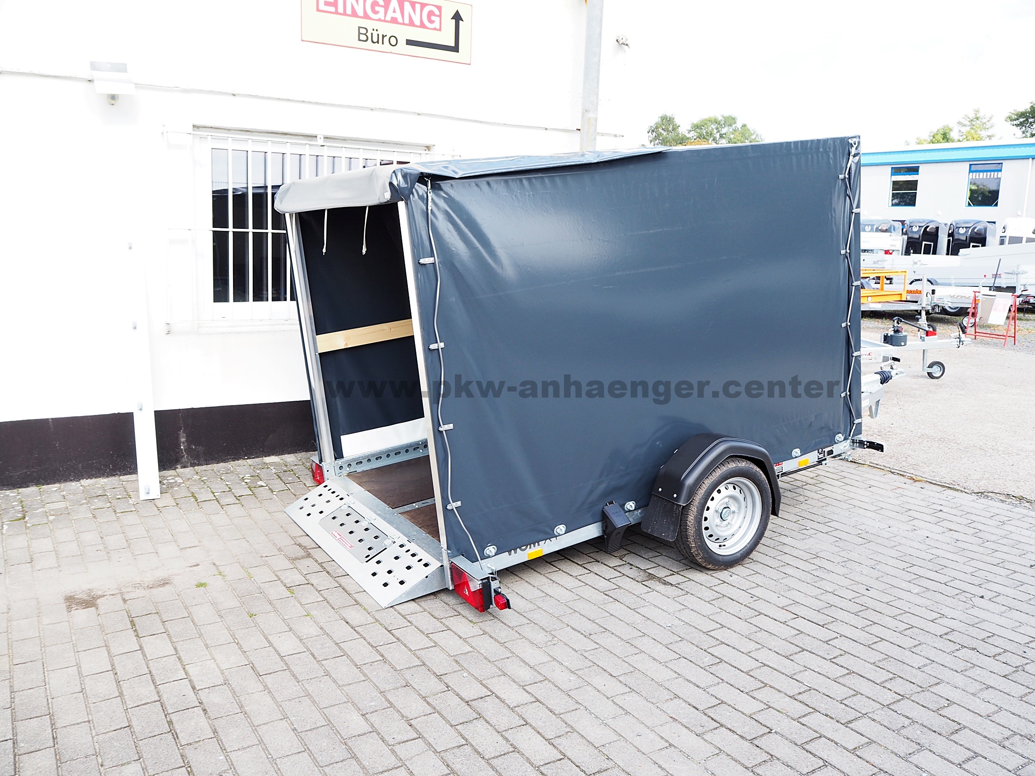 a-ST-1300-251x153x160-PG-anthrazit-6 Planenanhänger STEMA WOM XT 1300kg 251x153x160cm Absenkanhänger