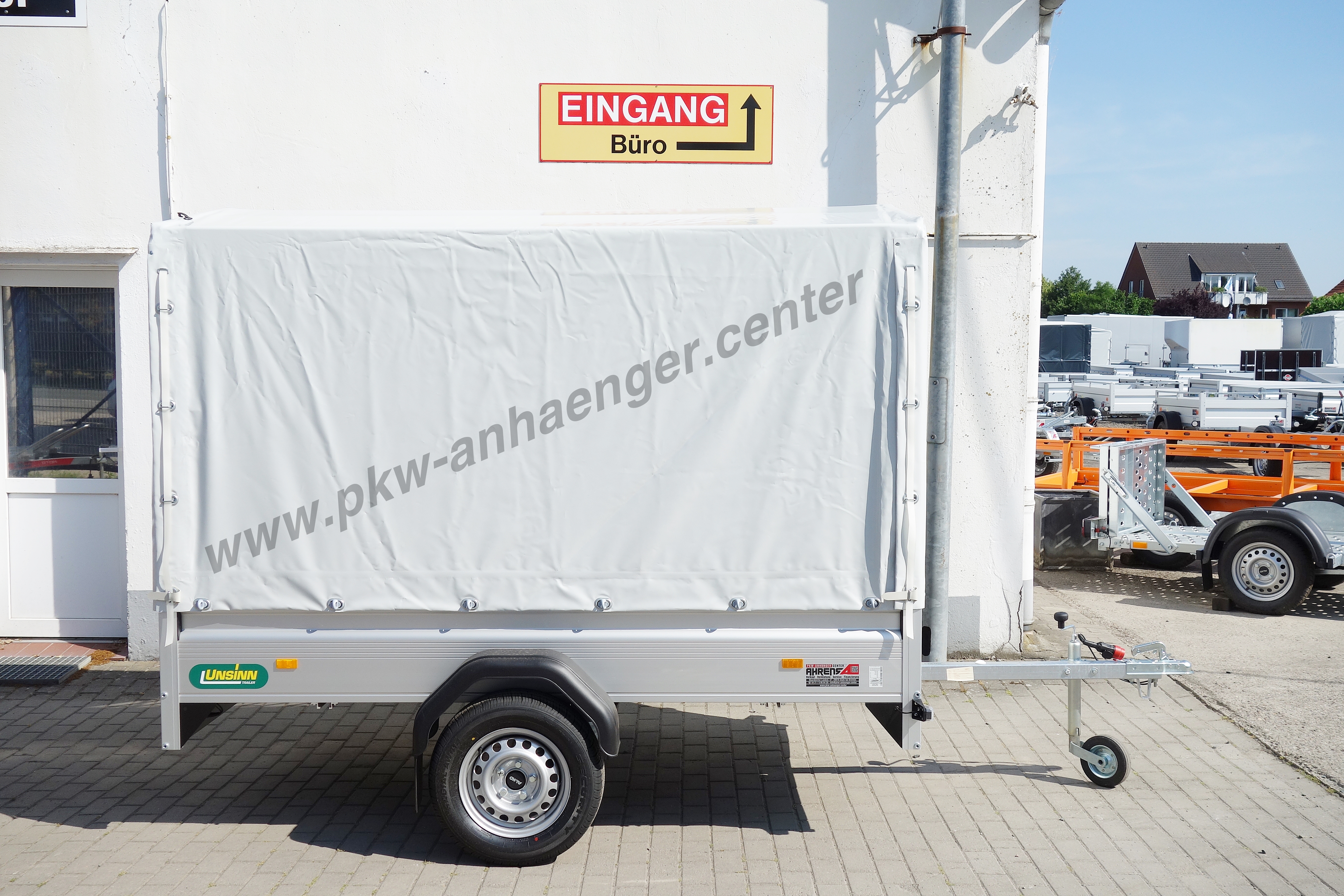 A-UN-750-250x140x140-PG-grau-3-www UNSINN UT2514-7-13 750kg 250x140x150cm Planenanhänger