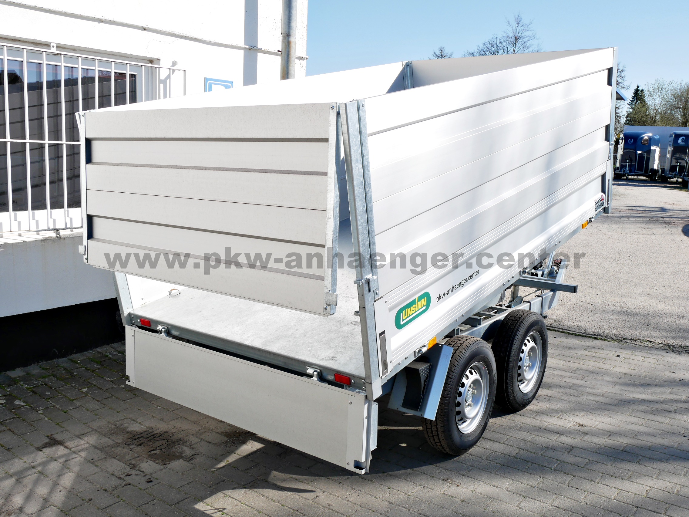 aUN-2600-276x150x100-WEB32E-AluAufsatz-7 UNSINN WEB32 2600kg 276x150x100cm Rückwärtskipper mit Bordwandaufsatz PUMPless