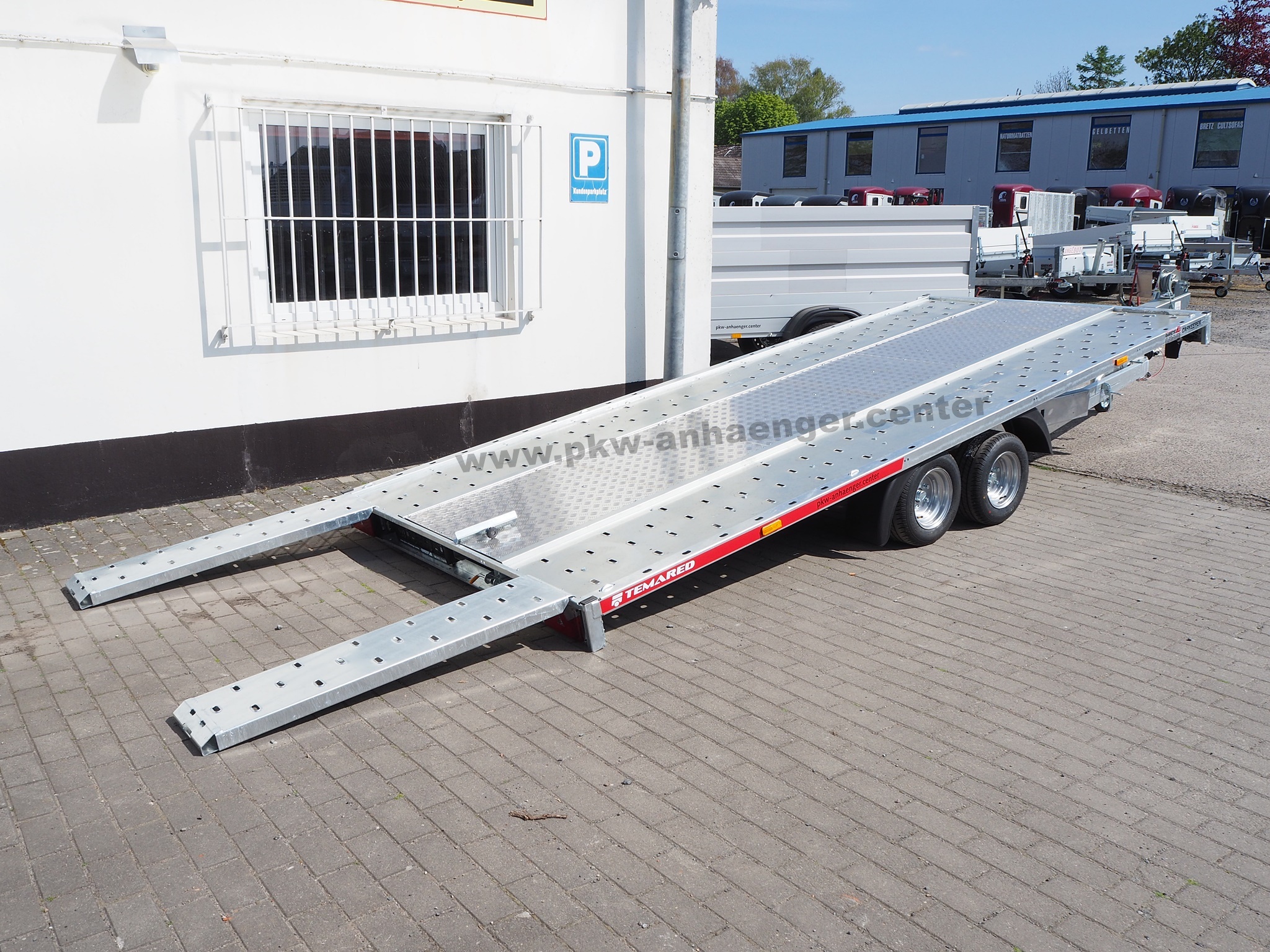 a-TE-3000-450x200-4520S-Aluboden-7 TEMARED CarKeeper 4520S 450x204cm 3000kg Aluboden mittig Autotrailer