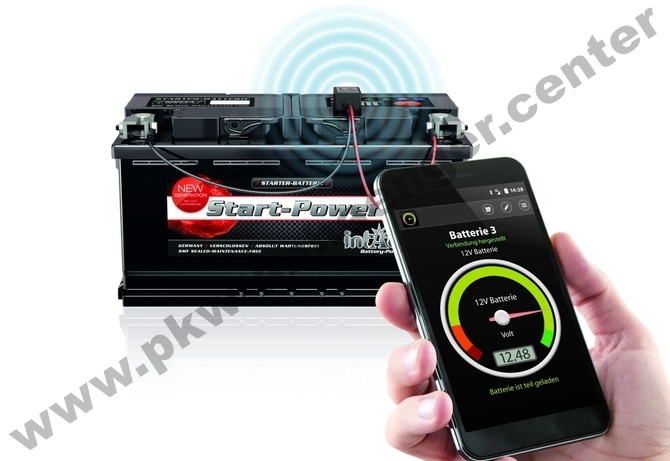 a-BatterieGuard-2 Ladestandsanzeige mit APP für 12V Batterie montiert in Anhänger