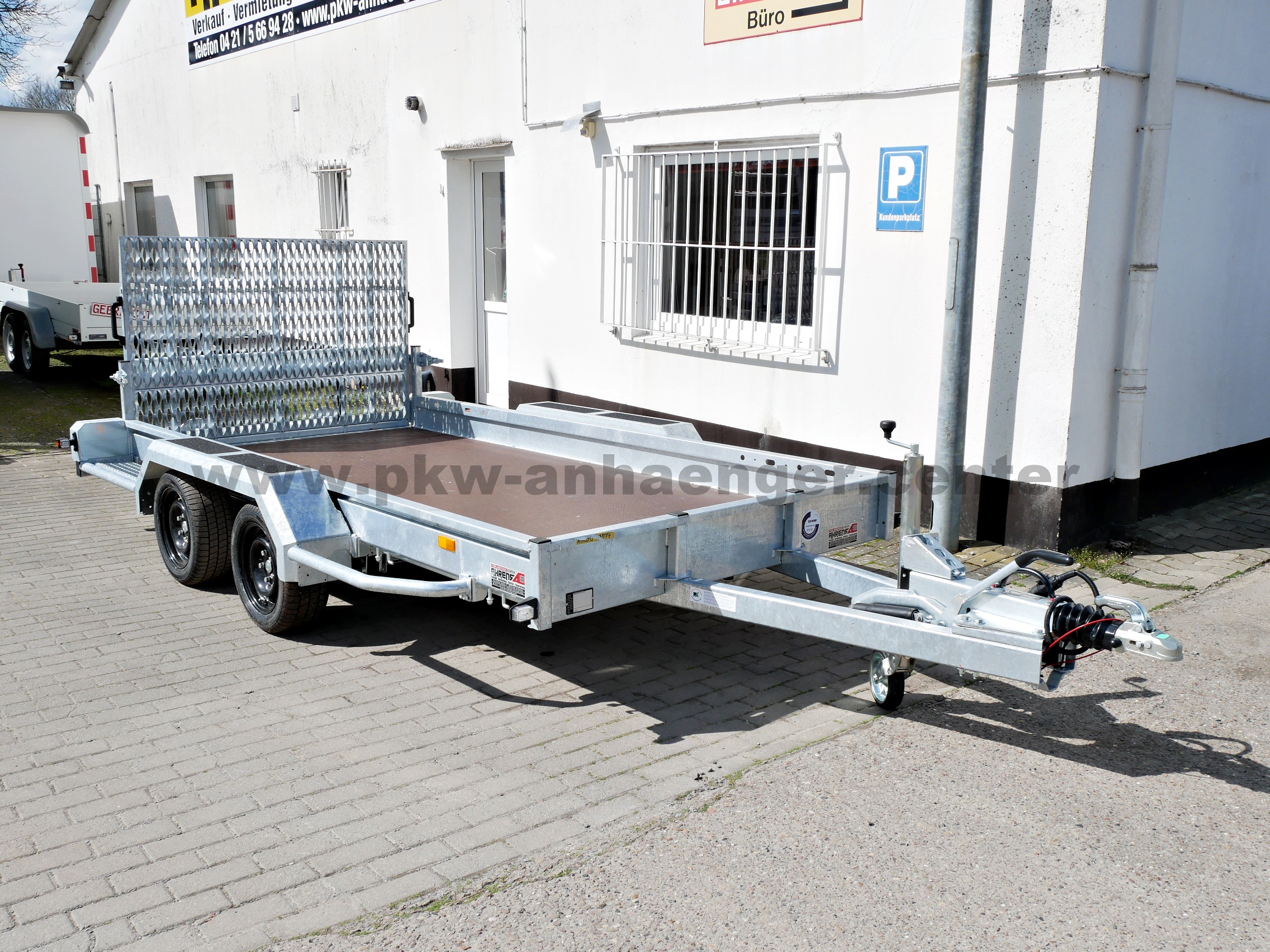 aHA-3500-355x169-Indigo-neu-1 Hapert INDIGO LF2 3500kg 305x159cm Baumaschienentransporter mit Parabelfederung