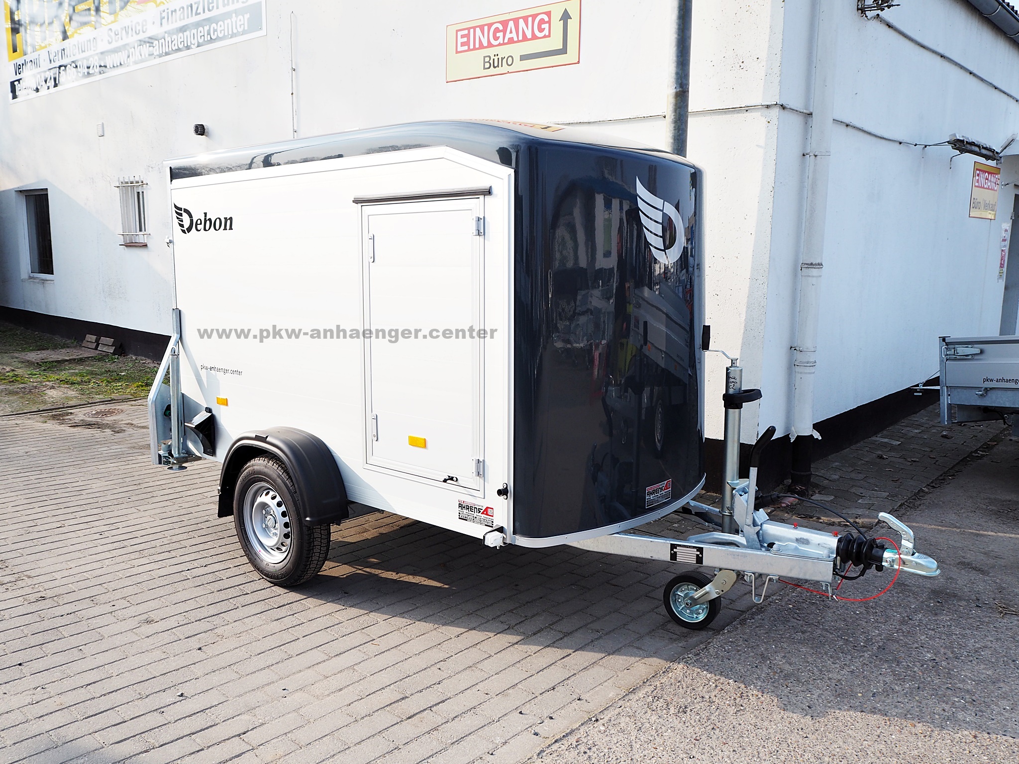 a-CH-1300-255x126x157-C255-dklgrau-1 Cheval Liberte Roadstar-C255 1,3t 255x126x157cm Aluwände Tür Kofferanhänger