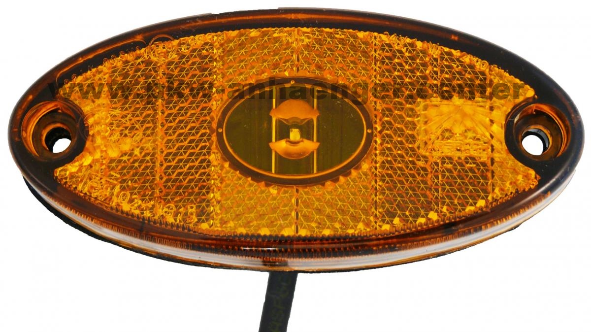 aBH312309027-Flatpoint-II-gelb Seitenmarkierungsleuchte ASPÖCK Flatpoint II LED gelb mit 0,5m DC Kabel