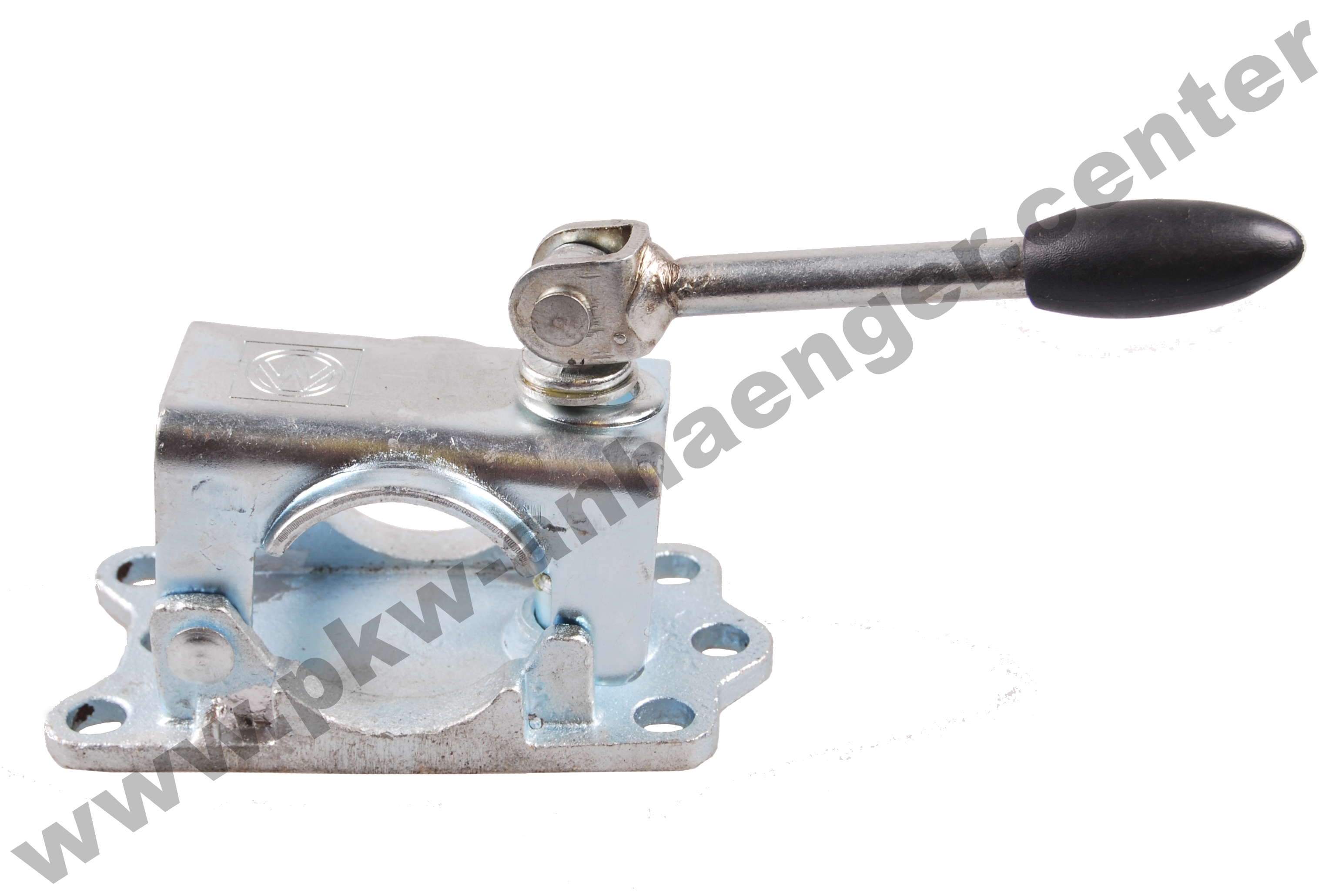 a-B401330-Klemmschelle-Guss-Gelenkschraube Klemmschelle für 48mm Stützen und Stützräder mit Gußplatte und Gelenkschraube