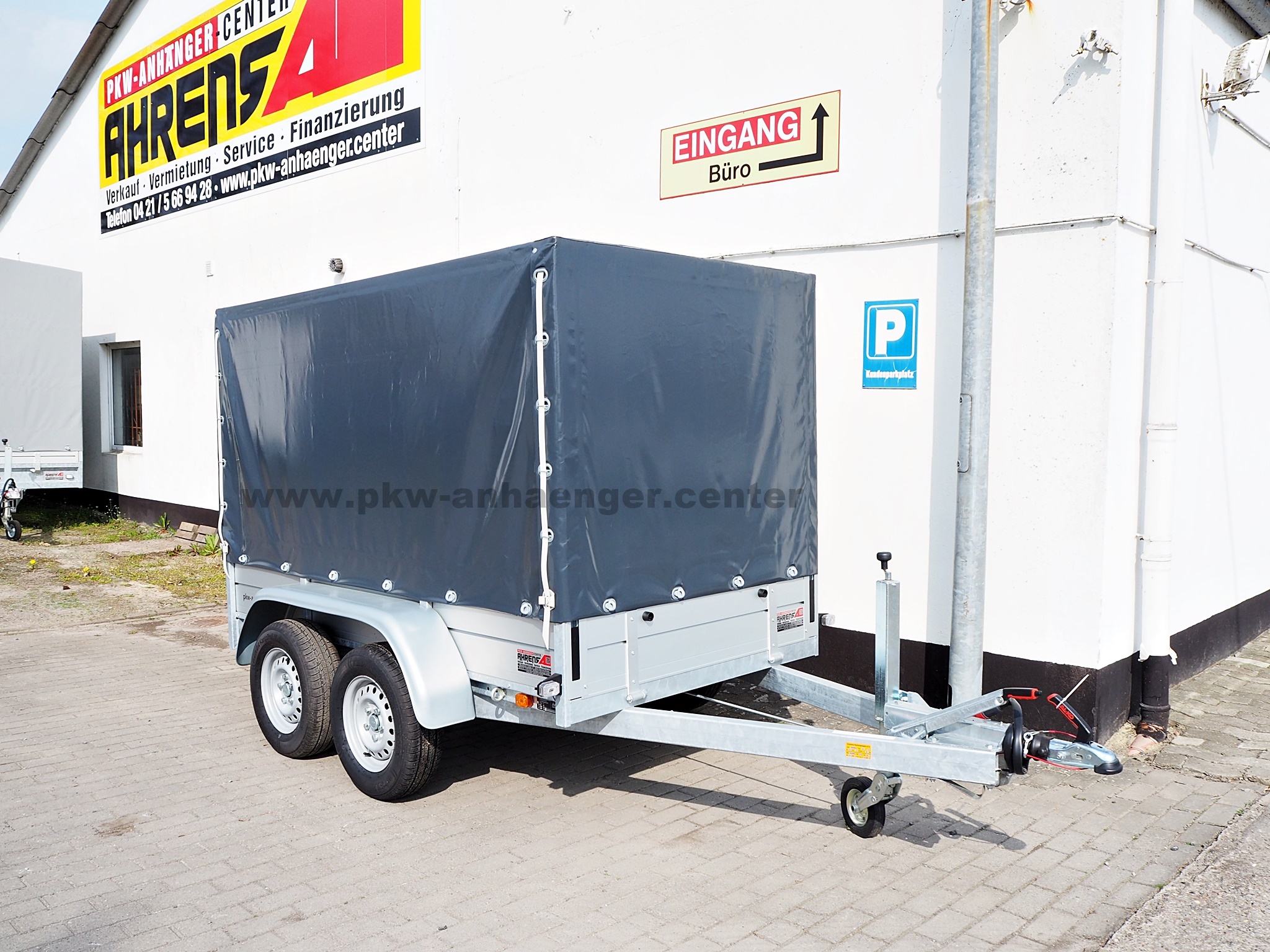 a-AN-2500-251x130x150-BSX-PG-anthrazit-1 Anssems BSX 2500 251x130x150cm Tandem Planenanhänger grau