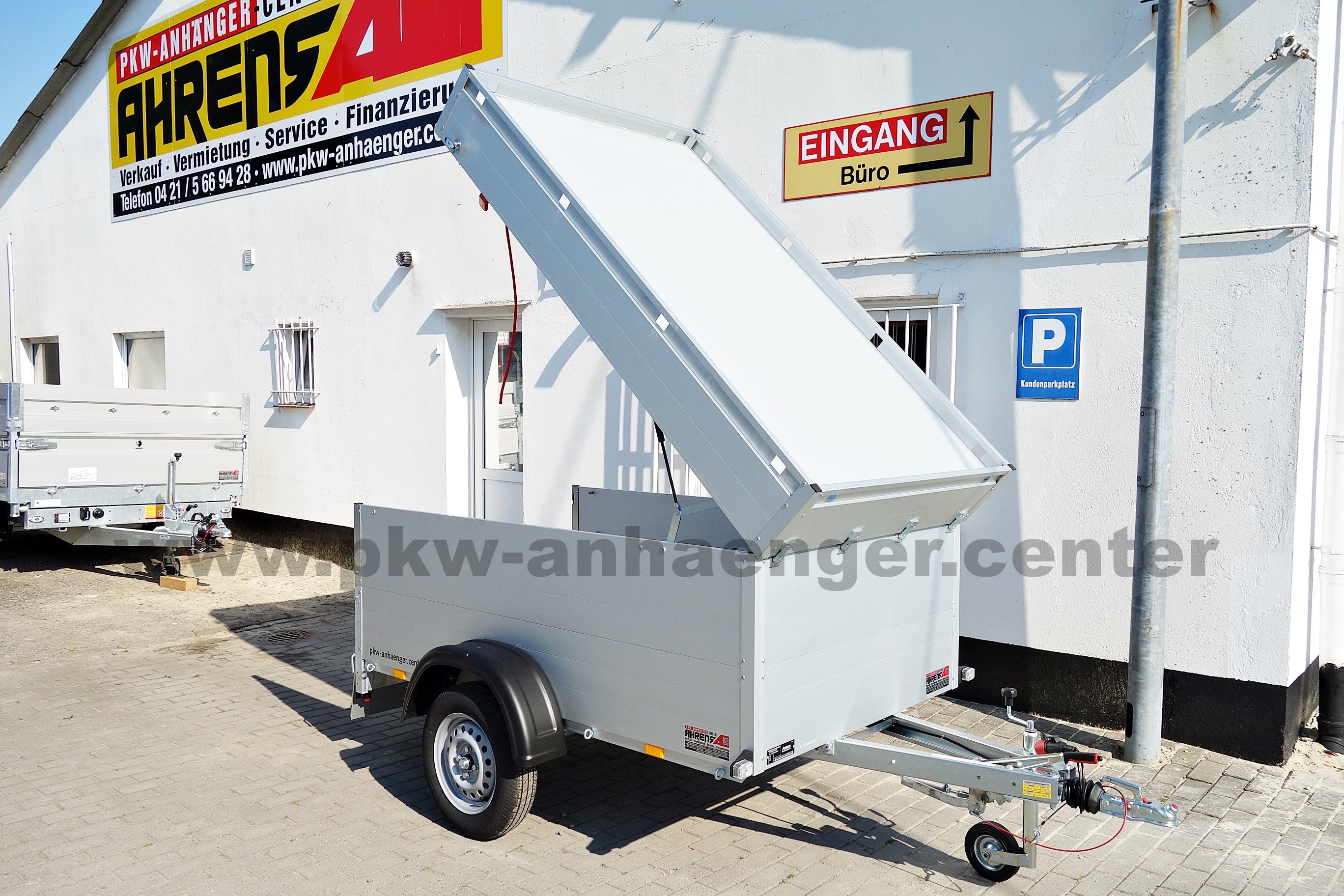 a-AN-750-211x126x83-VT1-5 Anssems Deckelanhänger Urlaub Surfen Pkw Anhänger 211x126x83cm 750kg gebremst