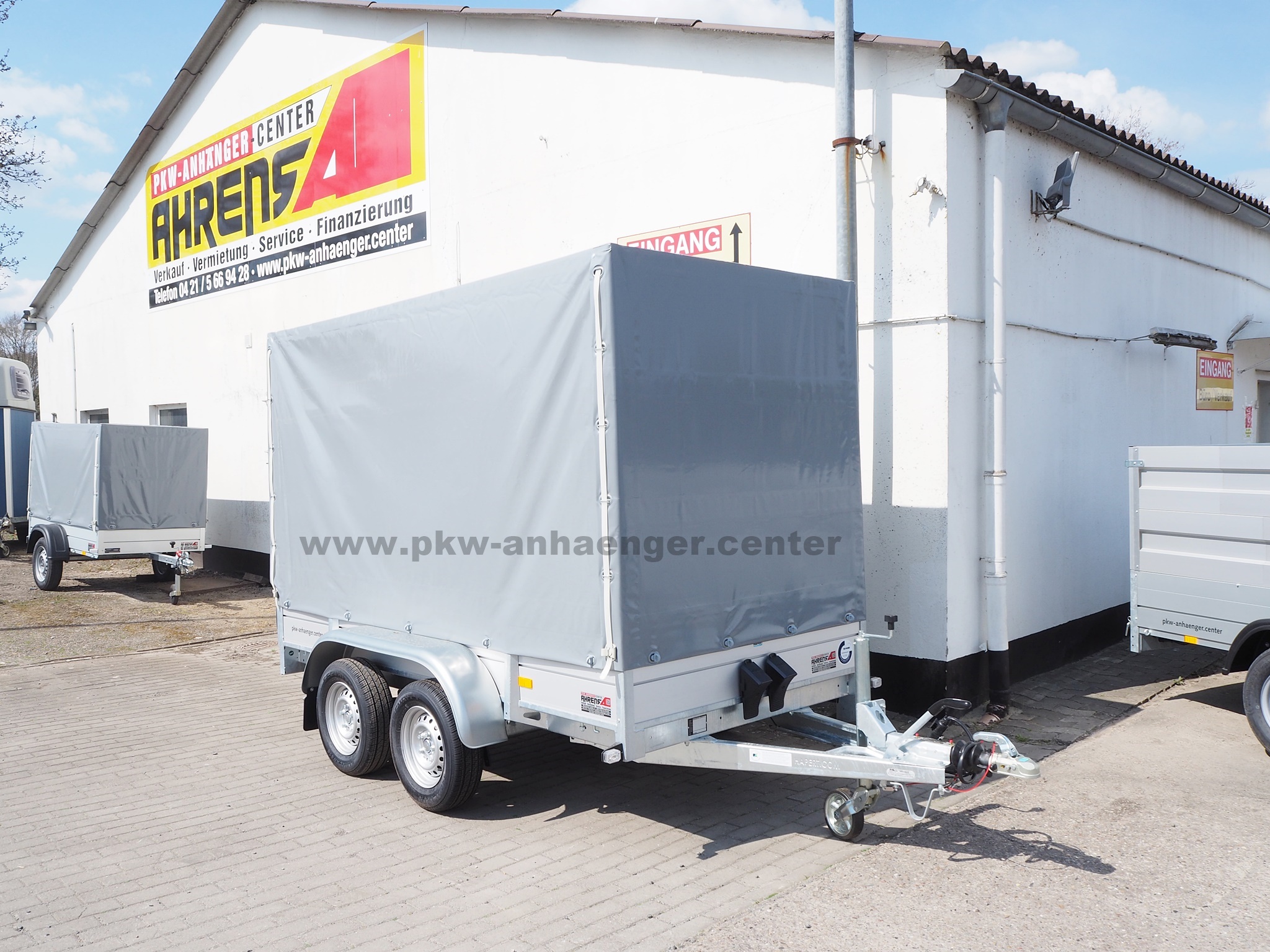 a-HA-2000-300x150x180-ALU-PG-alugrau-1 HAPERT AZURE L2 2000kg Alu 300x150x180cm Planenanhänger