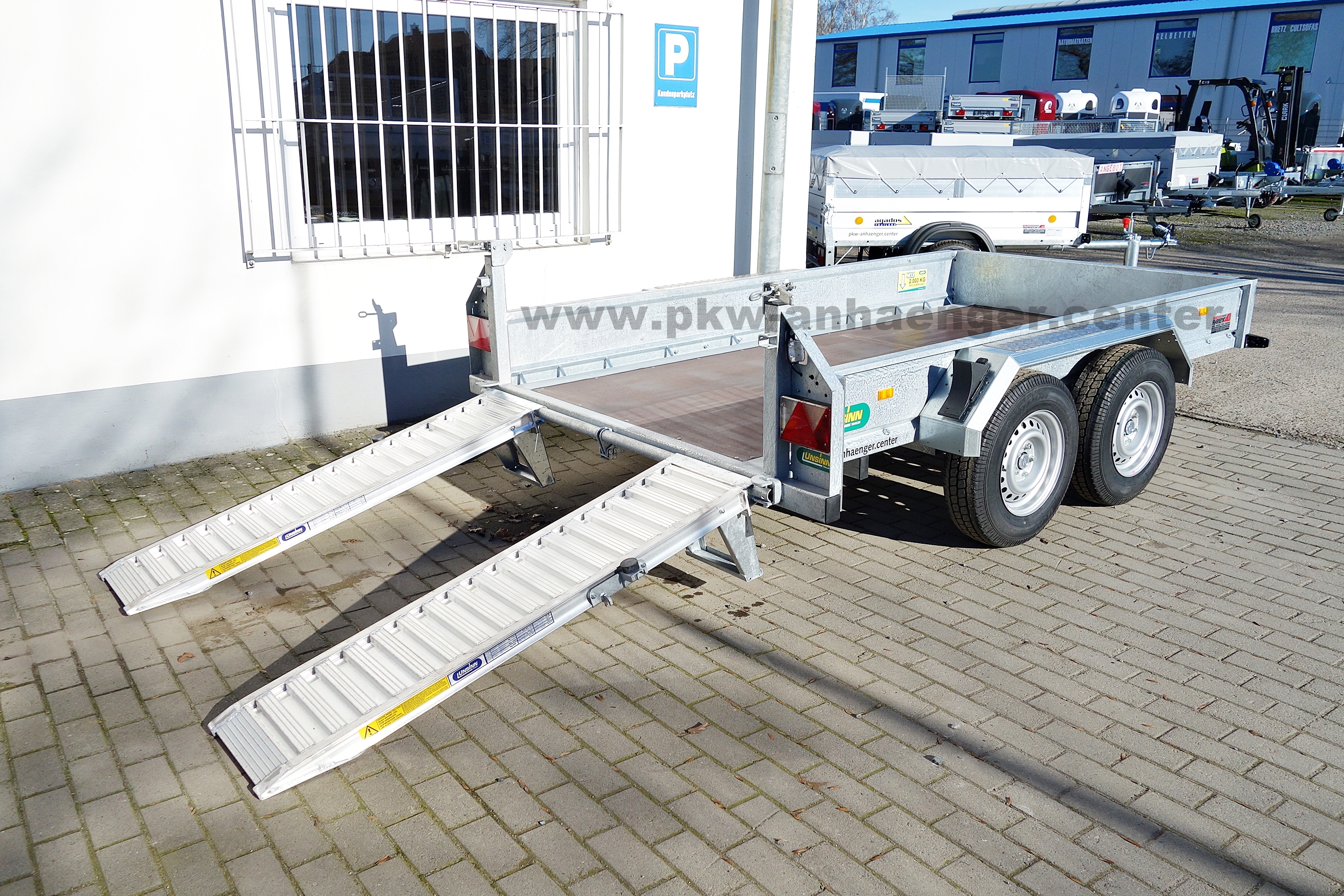 a-UN-2600-300x150-Baumasch-6 Baumaschinenanhänger Unsinn UBA 3030-14-1600 3000kg 306x160x35cm