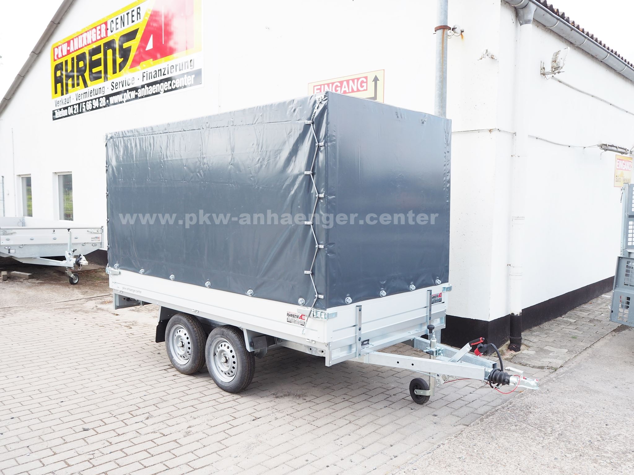 a-AN-1350-300x150x160-PG-anthr-PLTT-1 Anssems PLTT 1350 305x150x160cm Planenanhänger Hochlader Tandem