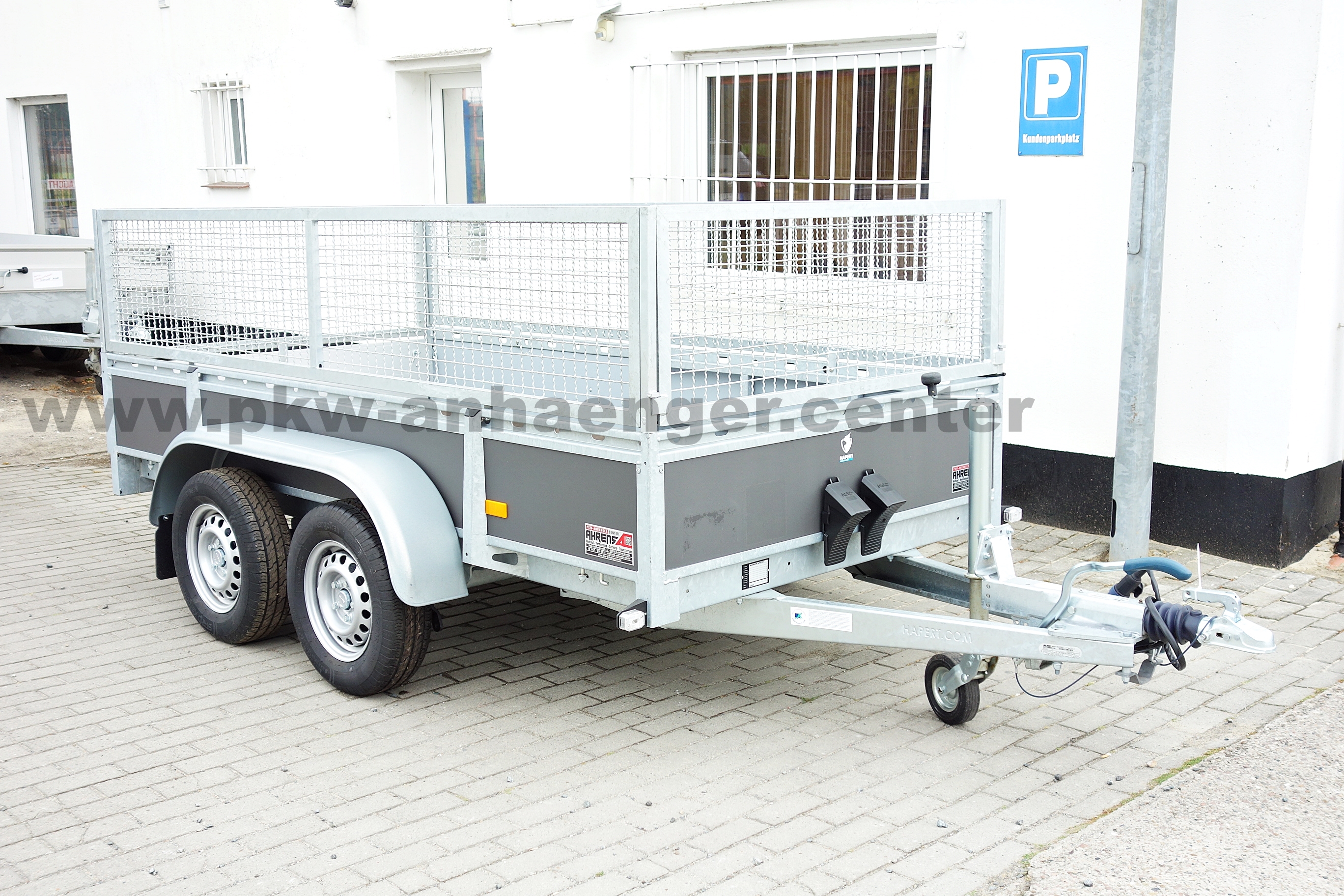 a-HA-2000-300x150x85-Holz-Gitterauf-1 HAPERT AZURE L2 2000kg Holz 300x150cm Gitteraufsatz Pkwanhänger