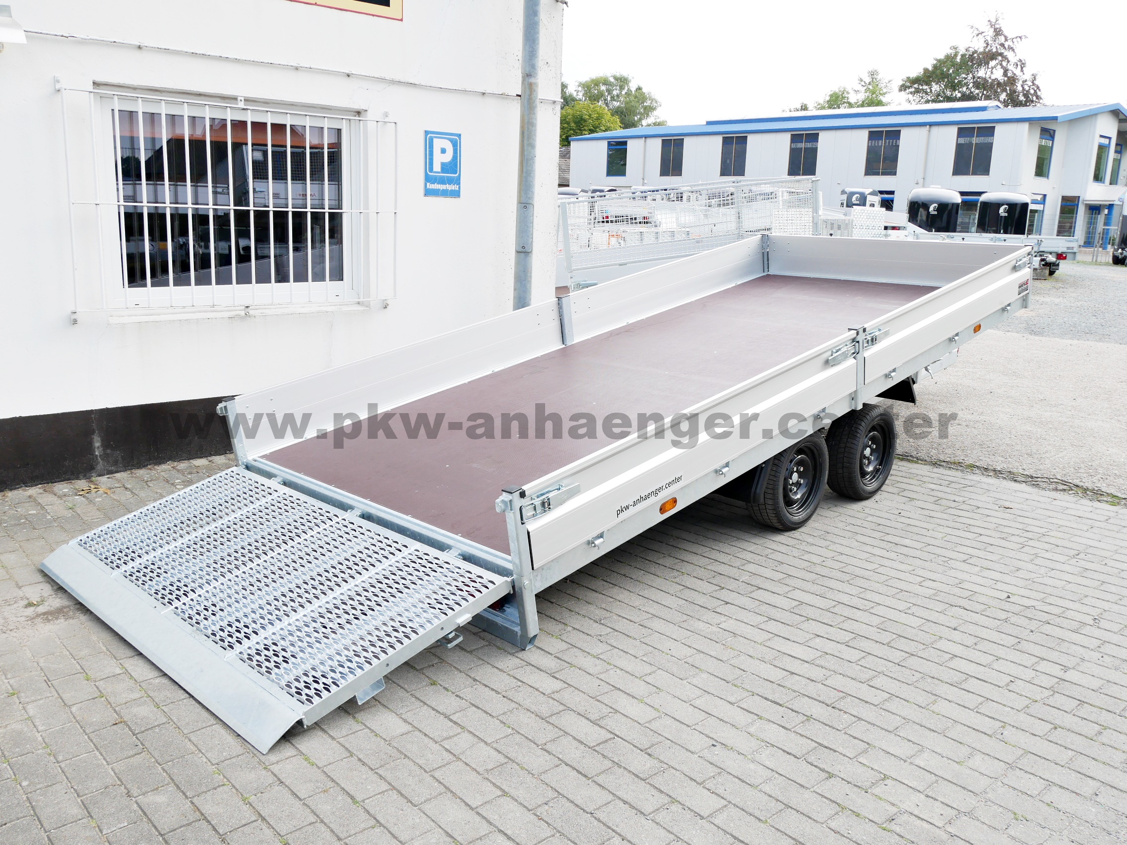 aHA-3500-455x200x30-Indigo-HT-8 Hapert INDIGO HT2 3500kg 505x220x30cm Maschienentransporter ankippbar Hochlader Parabel