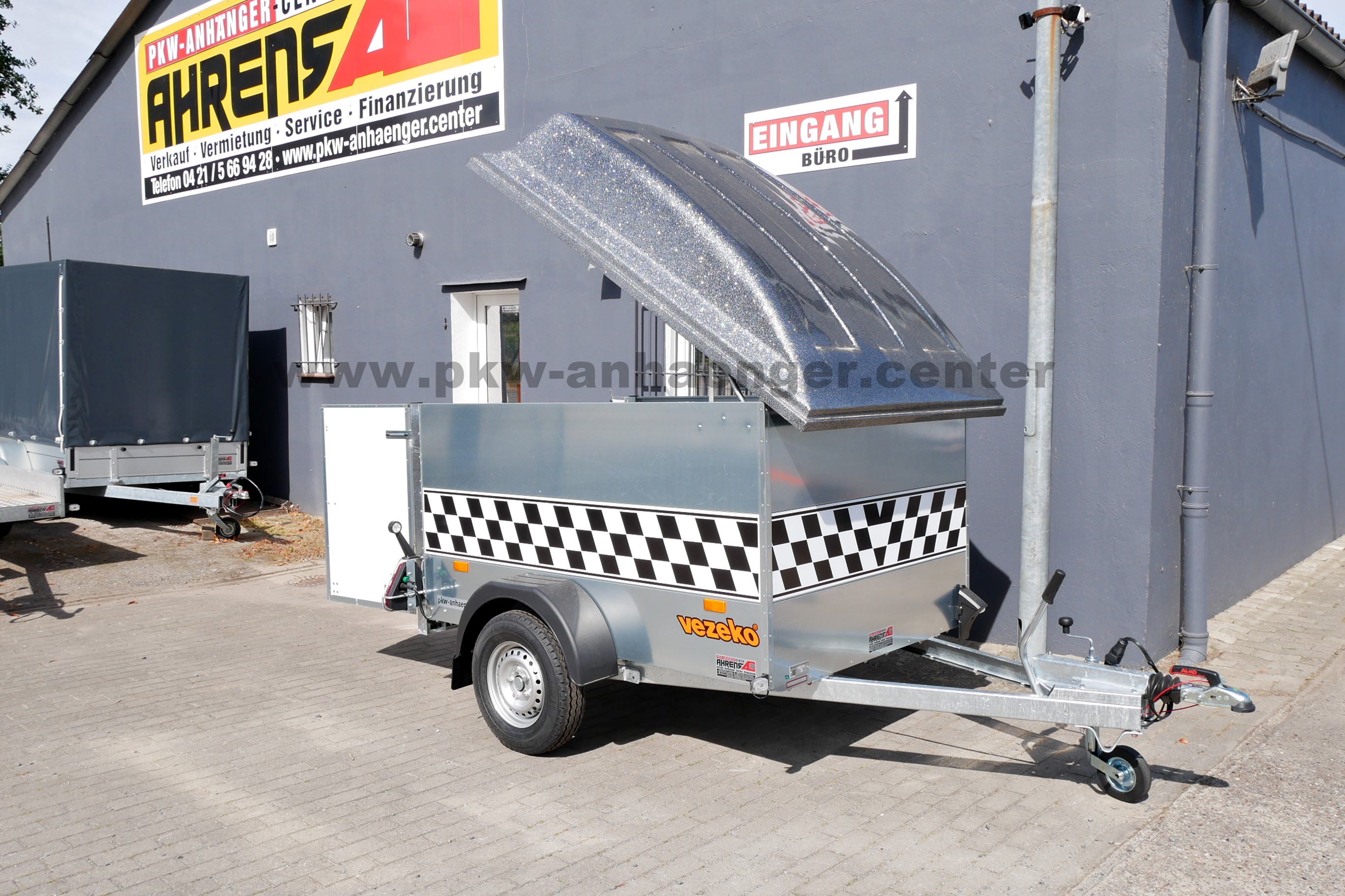 Vezeko Kart2 1000kg 206x150x130cm Kartanhänger Deckelanhänger 2 Kart