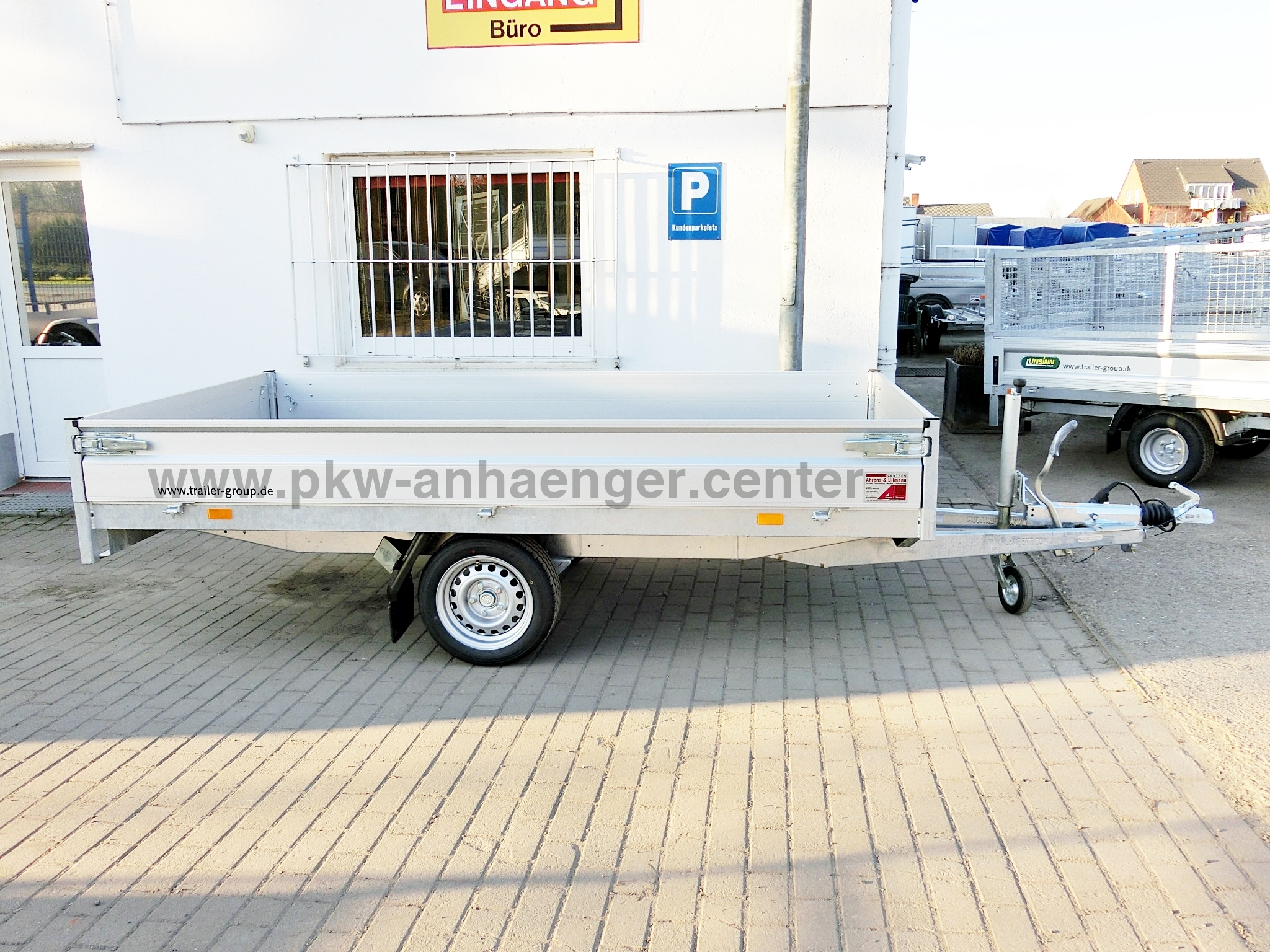 a-HA-1500-305x160-RL-13Zoll-2 Einachs Hochlader 1500kg 305x160x30cm AZURE H1