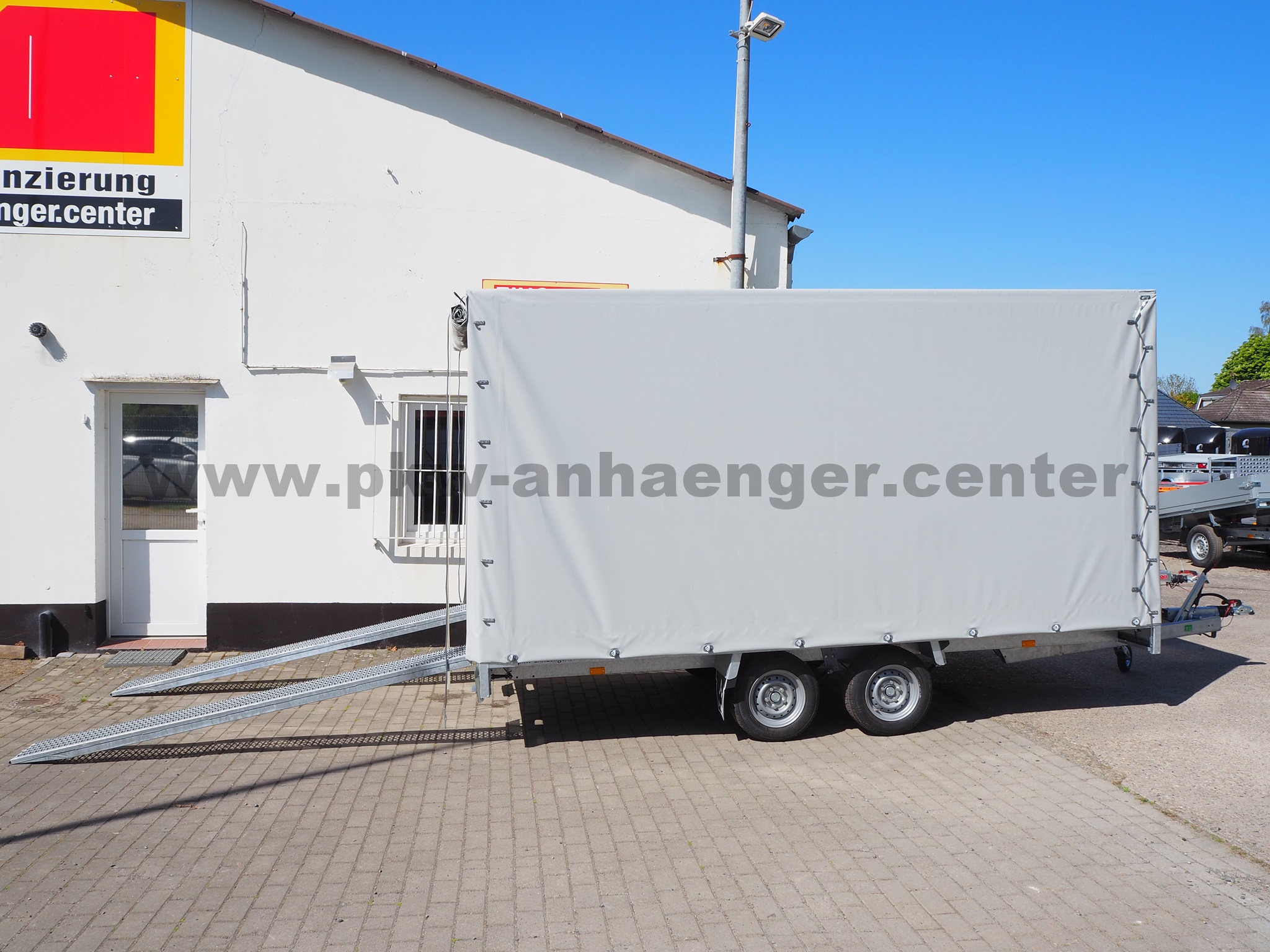 aAN-2700-400x200x200-MSX-PG-Rollo-lichtgrau-7 Anssems MSX 2700 405x200x200cm BASIC Planenanhänger Autotrailer mit Holzboden