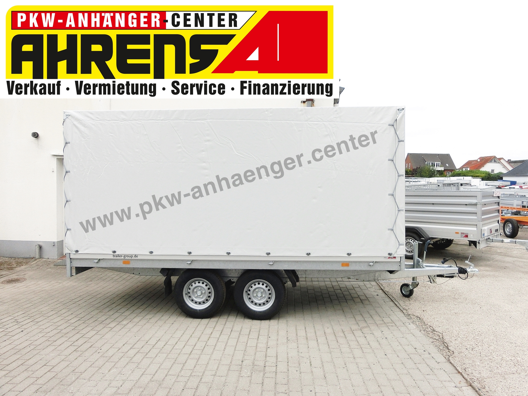 A-HA-2000-405x180x180-PG-grau-4-w Hochlader Planenanhänger Hapert Azure H2 2700kg 405x200x200cm niedrig 13"