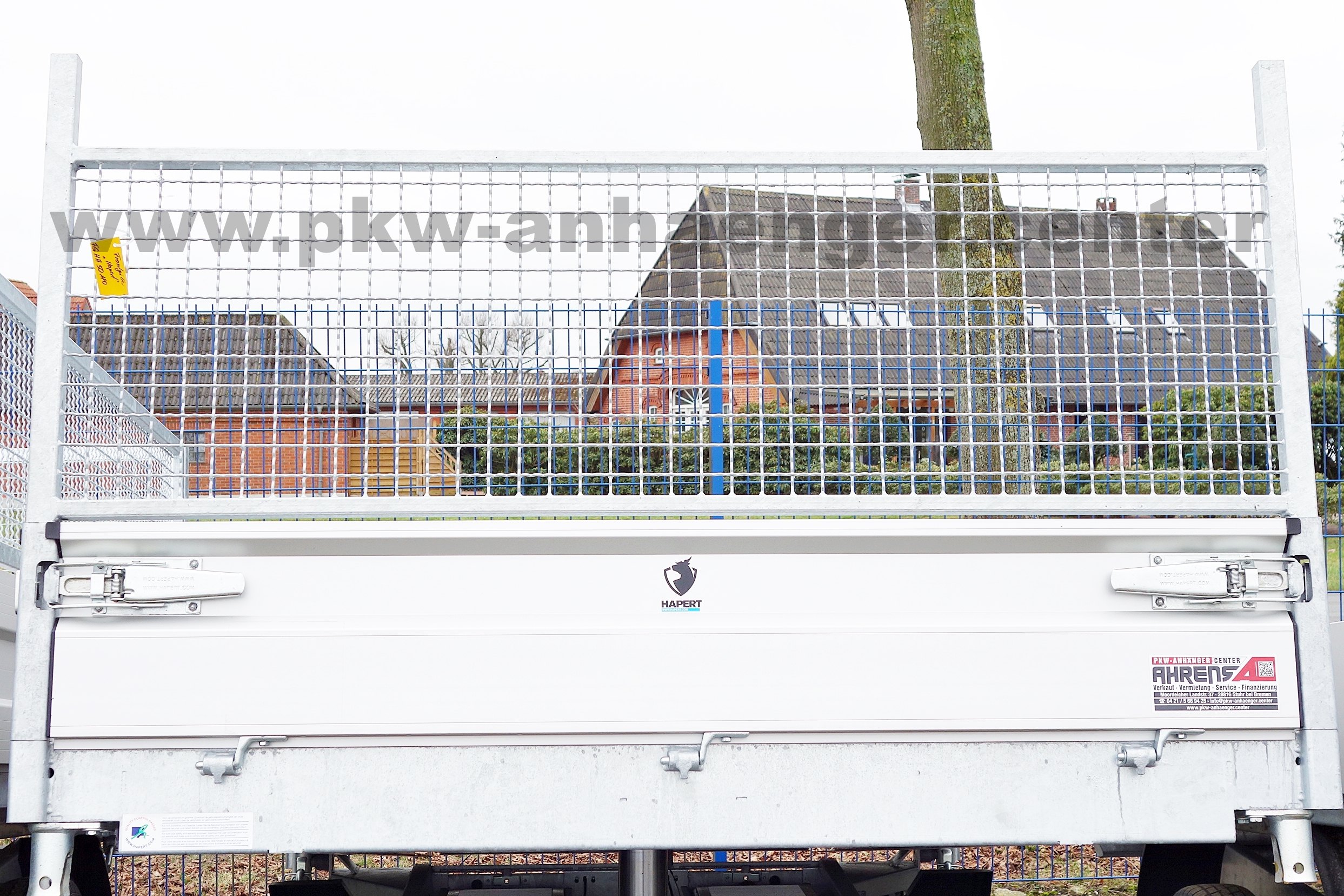 a-H-Gestell-mit-Gitter-50cm Gitterhochgestell H-Gestell 50cm für Hapert 180cm