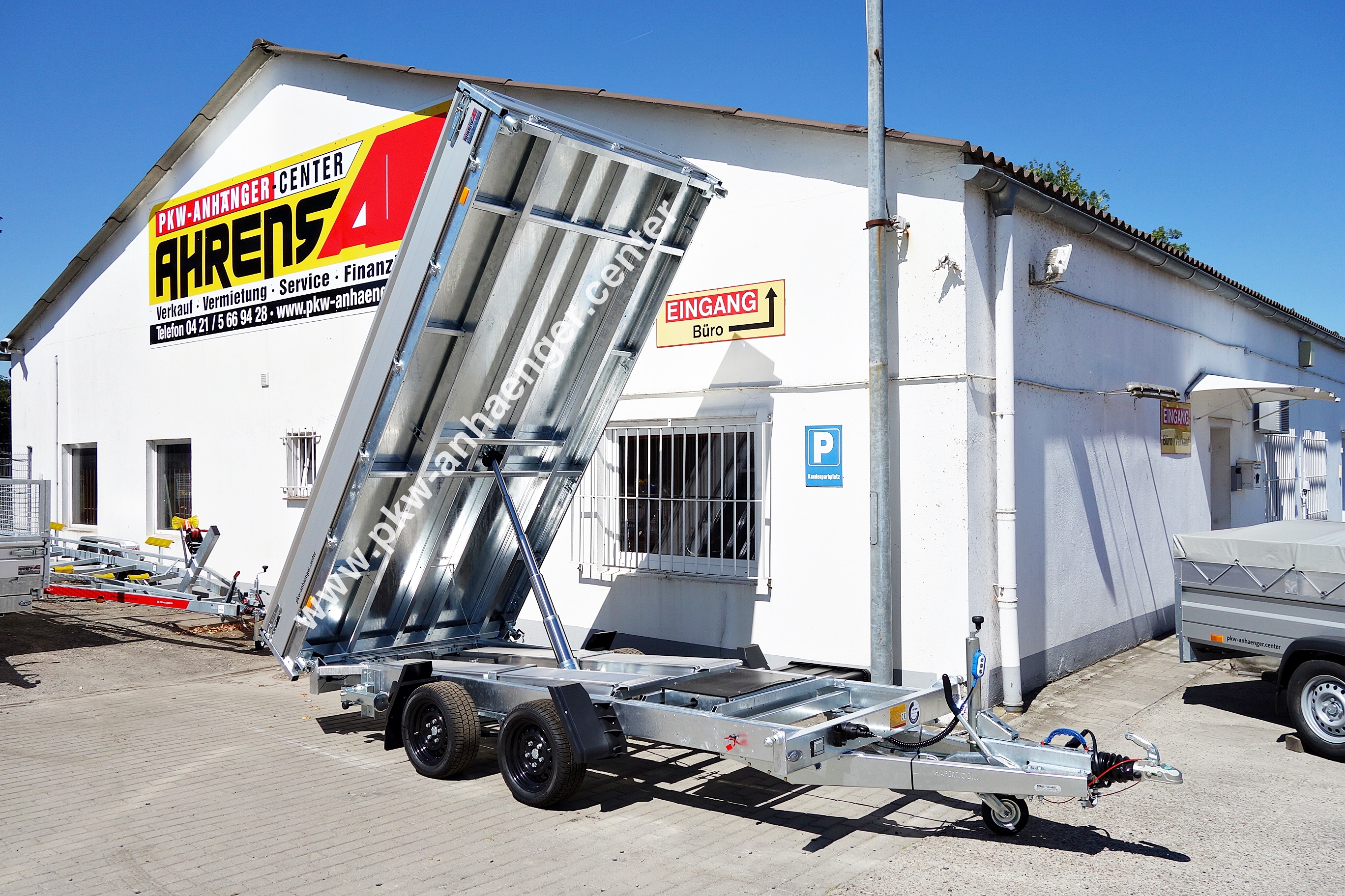 a-HA-3500-375x180x85-Ferro-Schie-St-Para-5-w Hapert 3500kg Dreiseitenkipper 375x180x30cm Massivstahlboden Cobalt HM2 Ferro