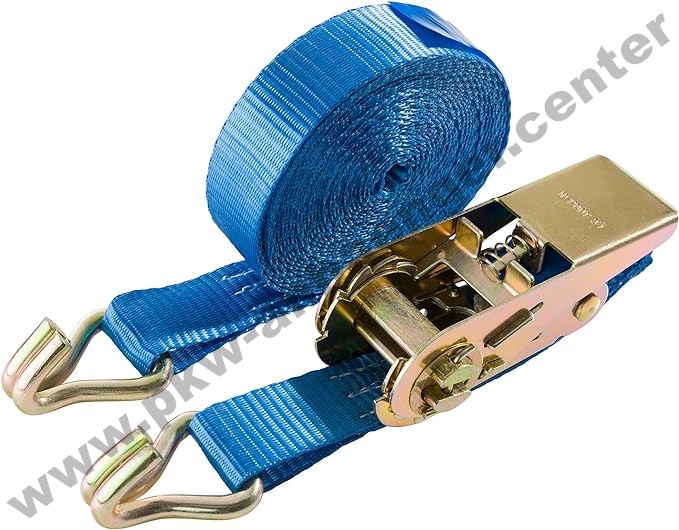a-B40531-Zurrgurt-blau Zurrgurt 2tlg. mit Haken und Ratsche ca. 800kg 6m 25mm