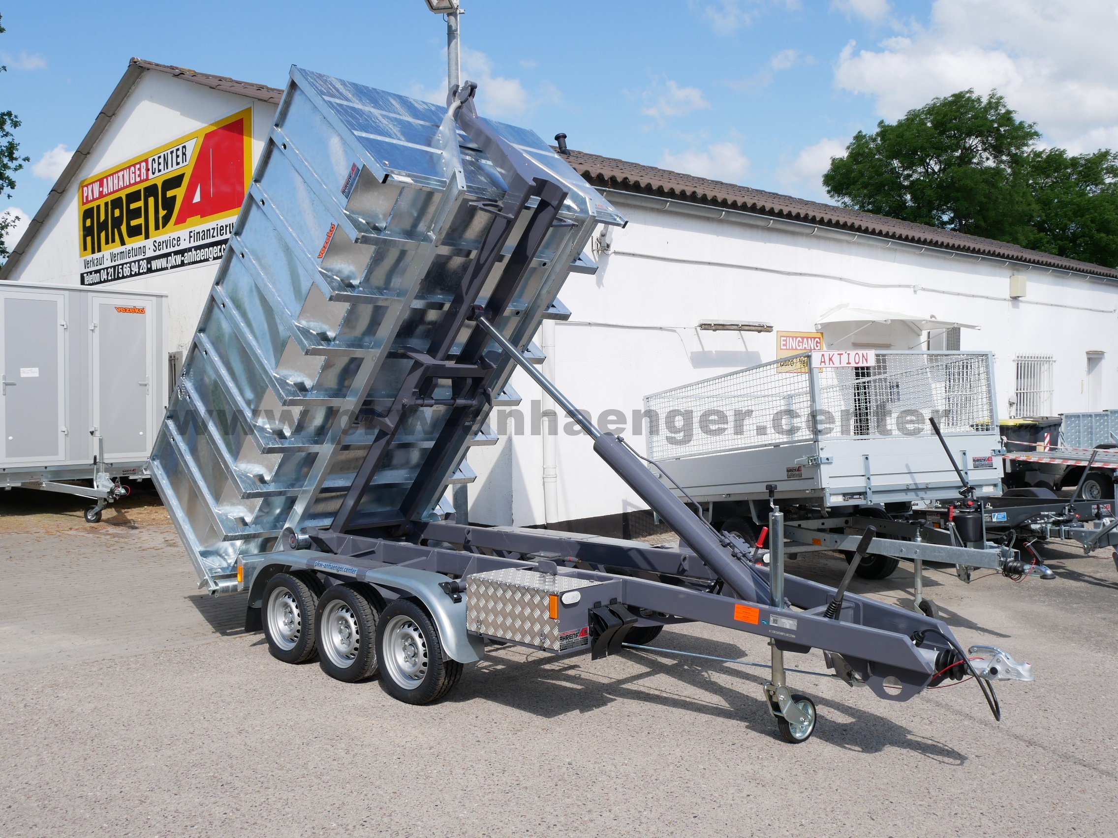 aKonos35-3-1m-Mulde-5 Absetzmuldenanhänger KONOS35-3 Tridem Container Anhänger 3500kg